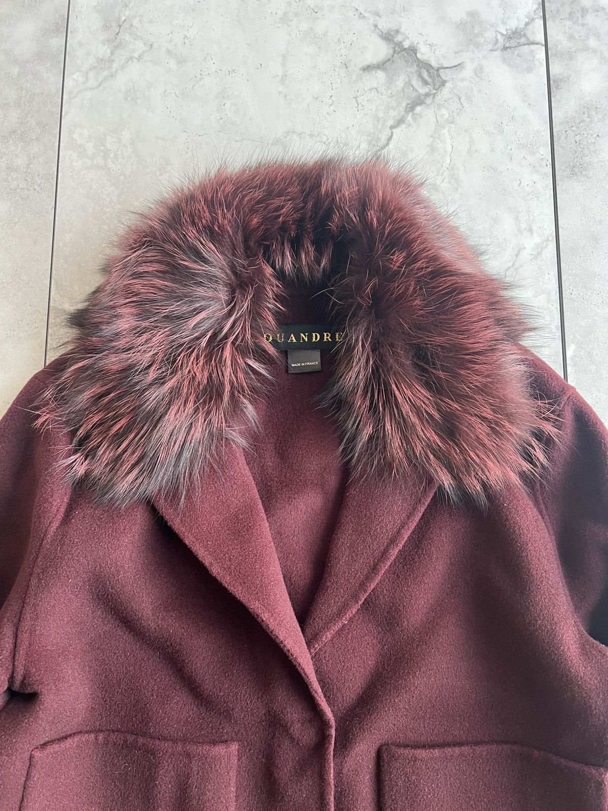Japanese Brand Louandrea Fox Fur Collar Wool Jacket Size US S / EU 44-46 / 1 - 2 Thumbnail
