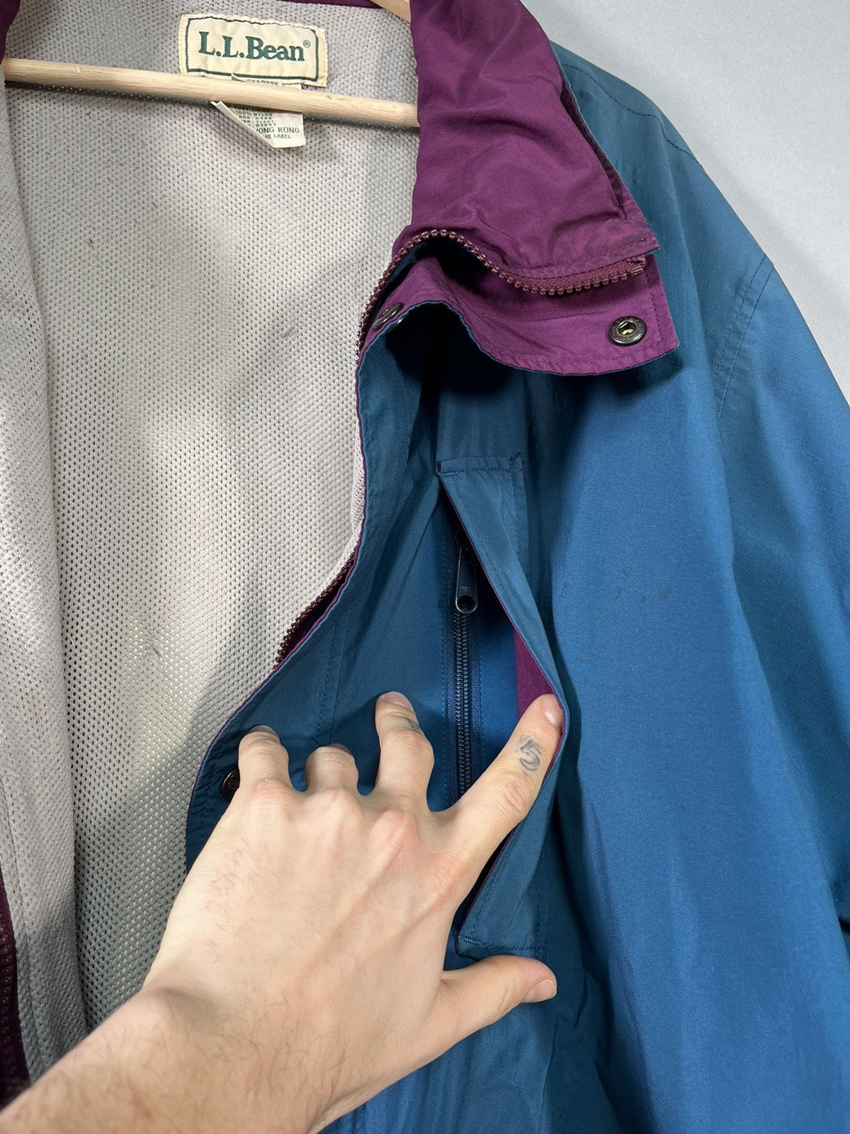 Goretex × L.L. Bean × Vintage Turquoise Vintage L.L.Bean Waterproof Goretex Parka Shell Size US XL / EU 56 / 4 - 6 Thumbnail