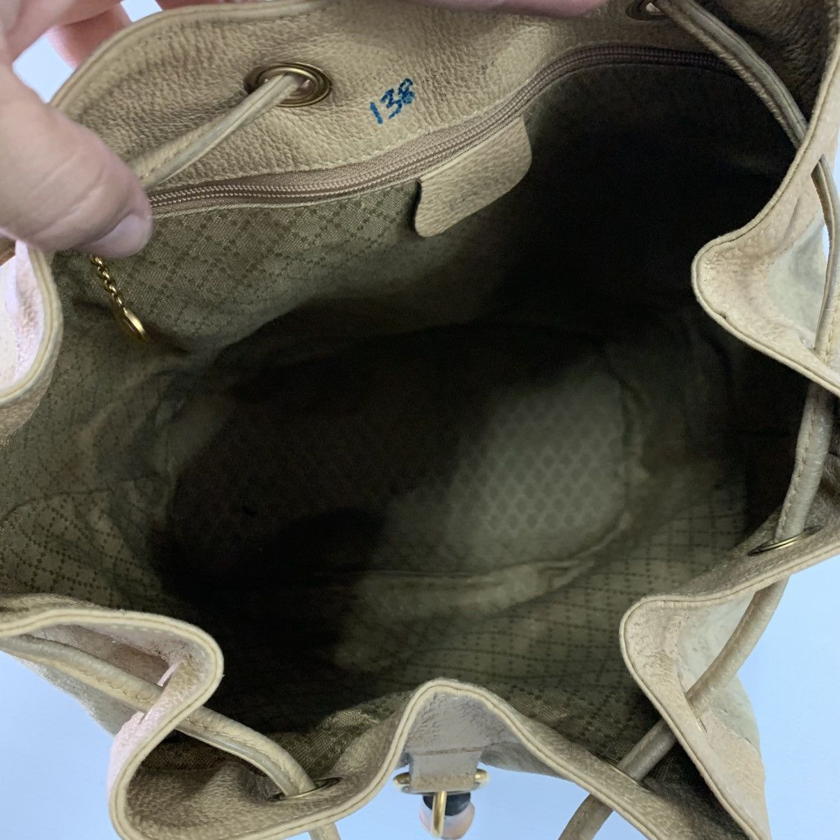 Gucci Gucci Vintage Suede Leather Backpack Bag Size ONE SIZE - 14 Thumbnail