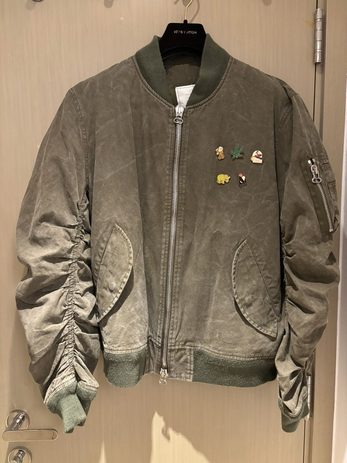 READYMADE Readymade Jesse MA-1 Bomber Jacket Olive Size US M / EU 48-50 / 2 - 11 Thumbnail