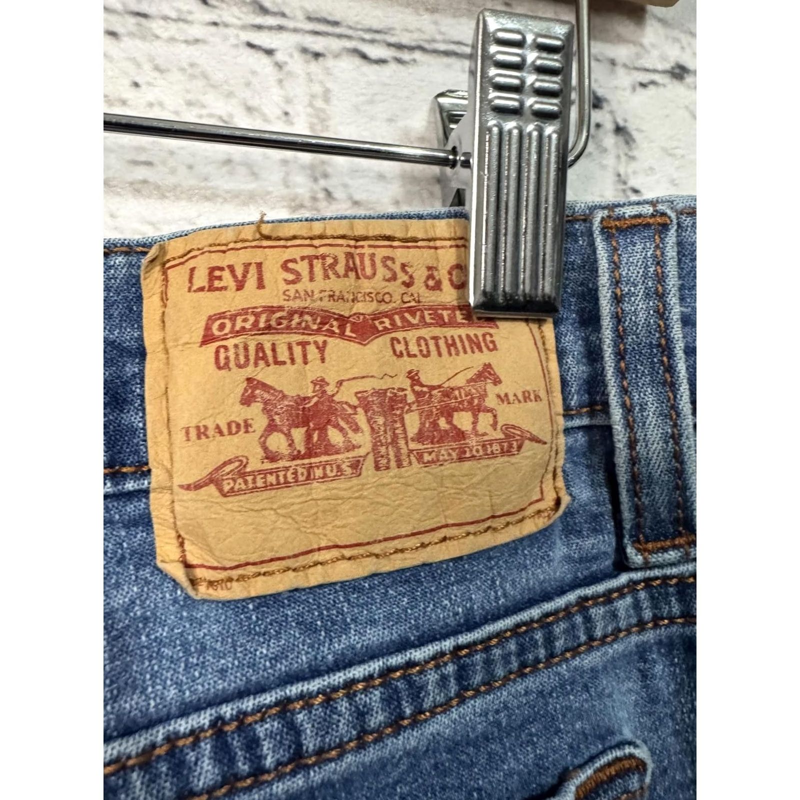Levi's Levi's 312 Jeans Bootcut 28x29 Size 28 Regular Women Blue Denim Slimming 2% Spandex Size 28" / US 6 / IT 42 - 2 Thumbnail