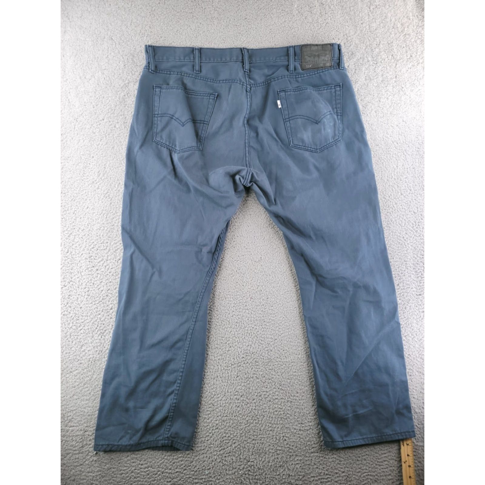Levi's Levis Jeans Mens 40x30 Blue Straight Distressed 514 Khaki Chino Size US 40 / EU 56 - 2 Thumbnail