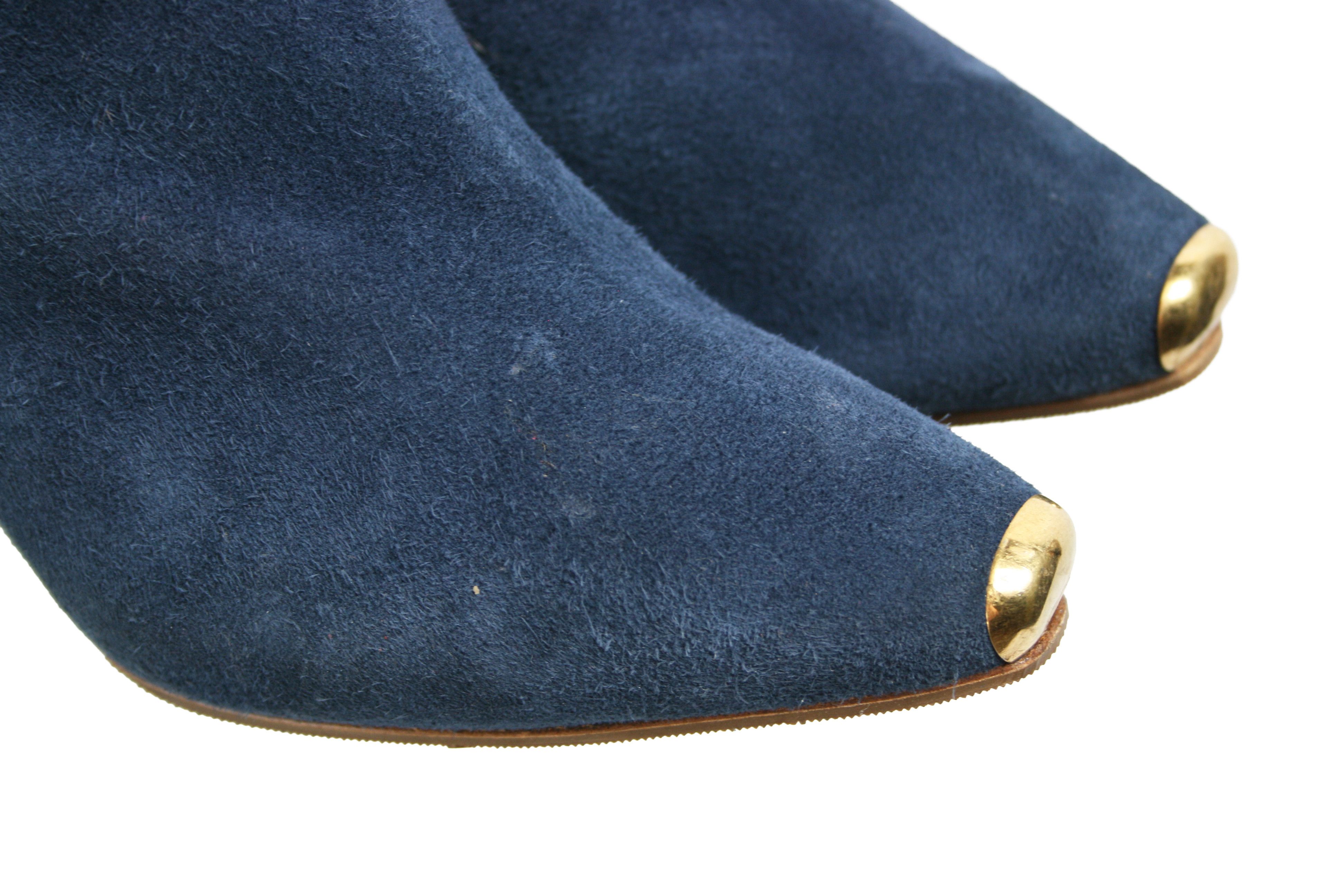 Alexander McQueen 00S Napoleon Y2K Ankle Suede Boots Vintage Size US 7.5 / IT 37.5 - 6 Thumbnail