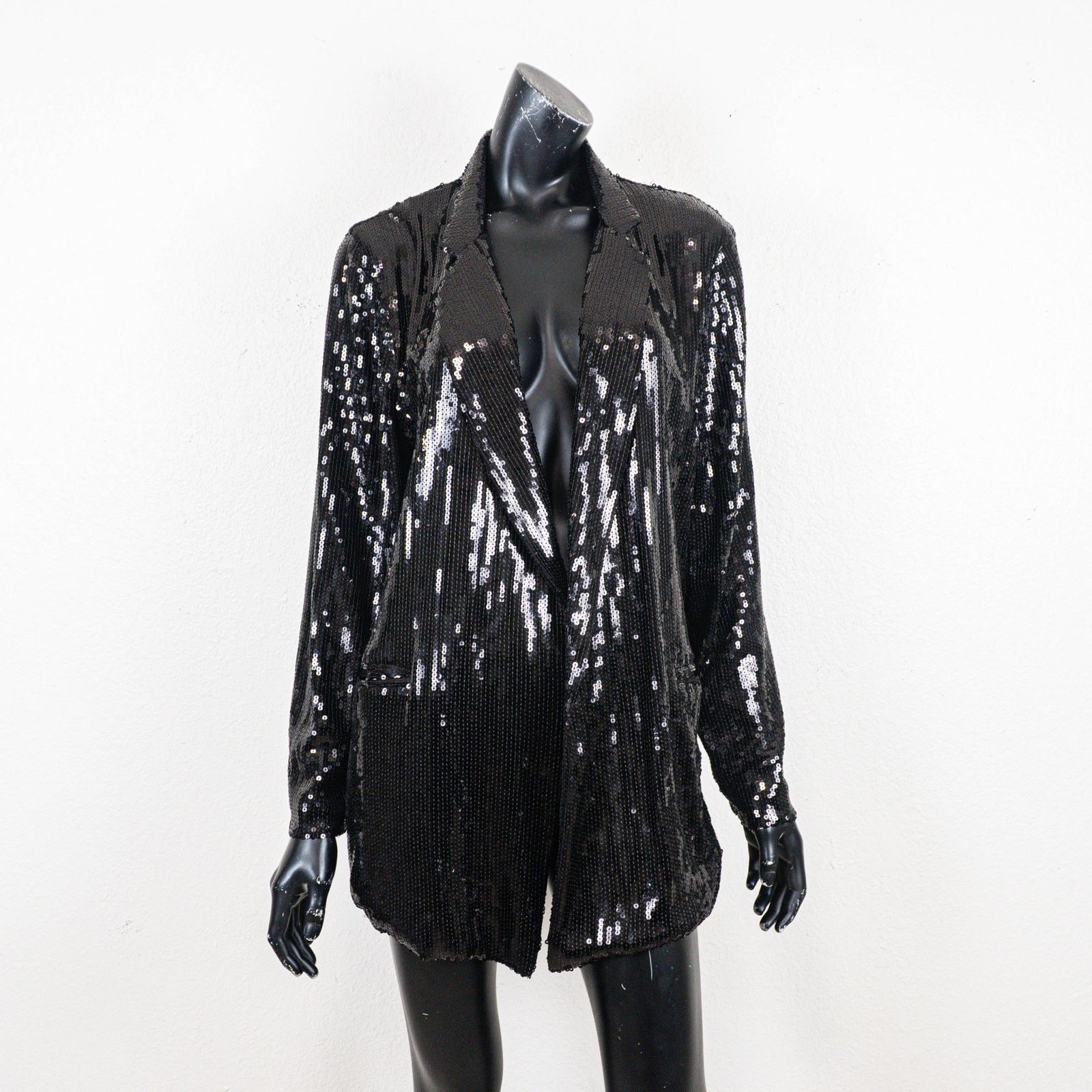 Other RIPLEY RADER Black Sequin Oversized Blazer Jacket size 3(M) Size M / US 6-8 / IT 42-44 - 4 Thumbnail