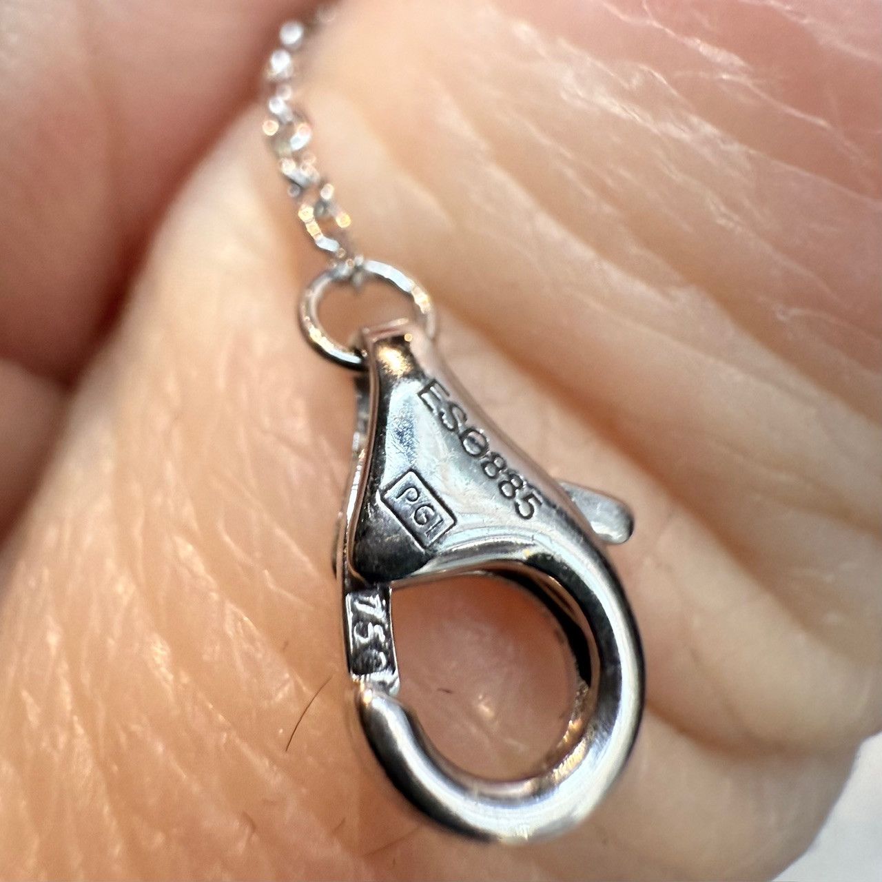 Cartier Cartier 18k White Gold D'Amour Pendant Mini Diamond Necklace Size ONE SIZE - 7 Thumbnail
