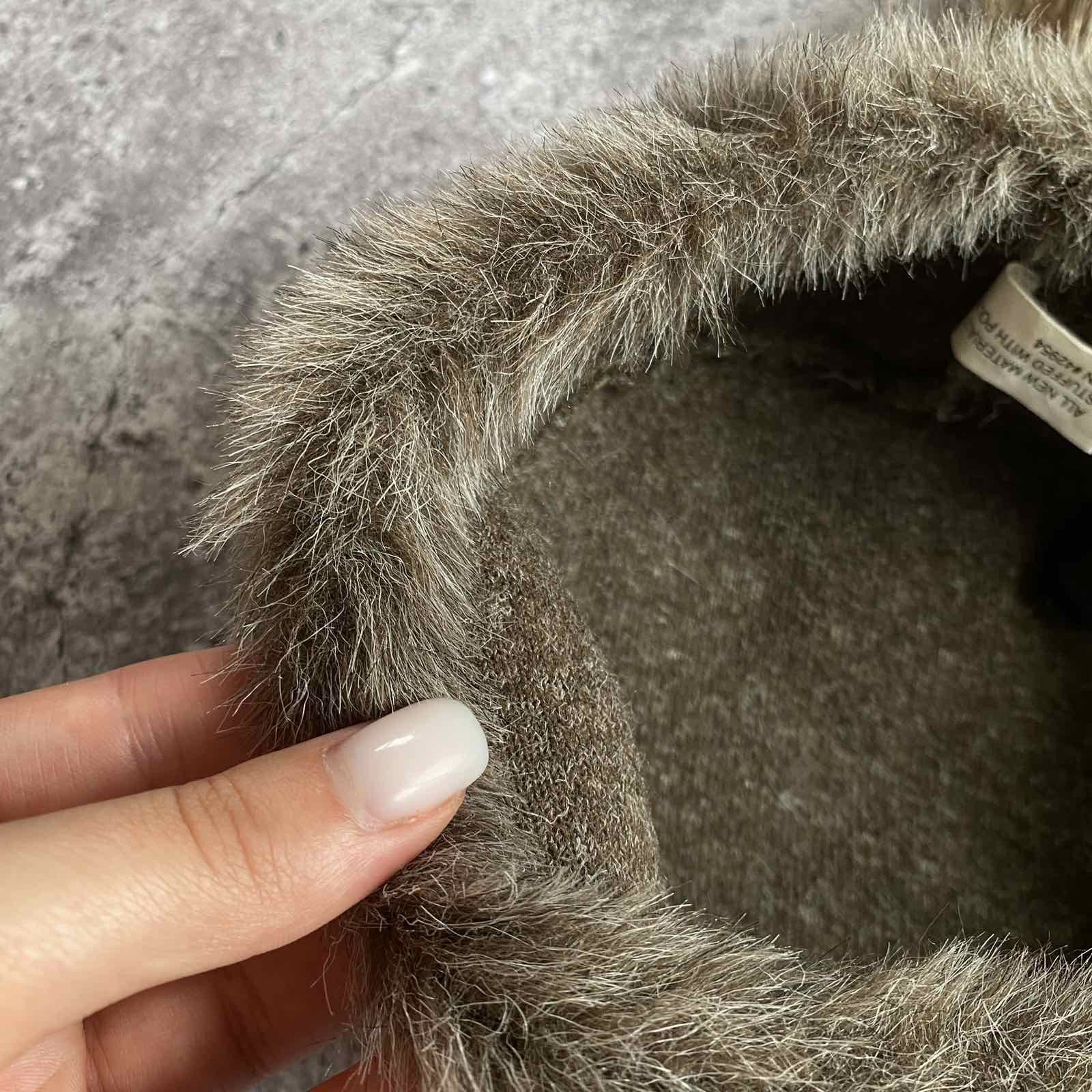 Vintage Vintage Davey Crocket Fur Hat Coonskin Tail Trapper Cap Fur Size ONE SIZE - 6 Thumbnail