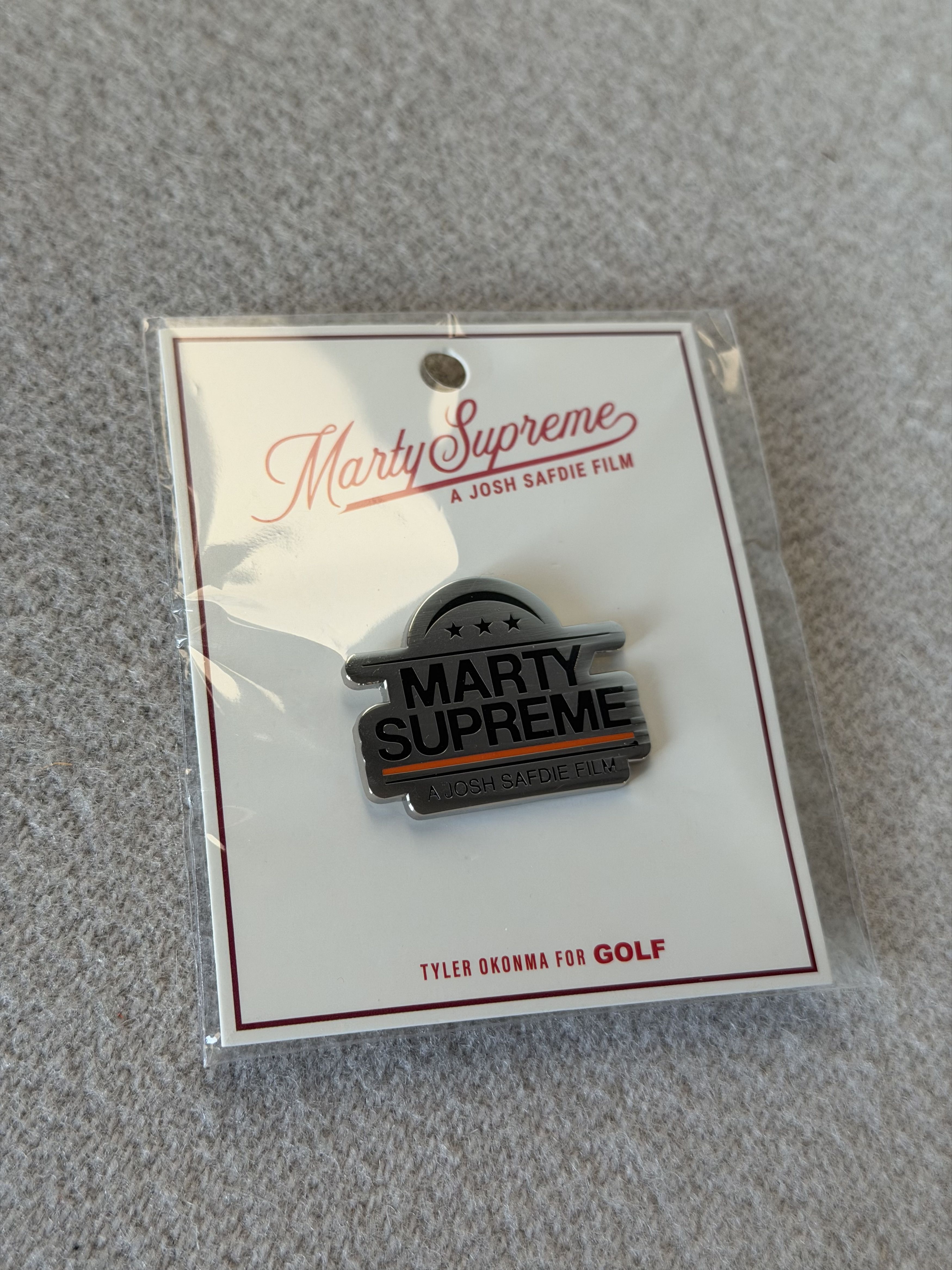 Golf Wang Golf Wang Marty Supreme MS Logo Pin in Silver Size ONE SIZE - 1 Thumbnail