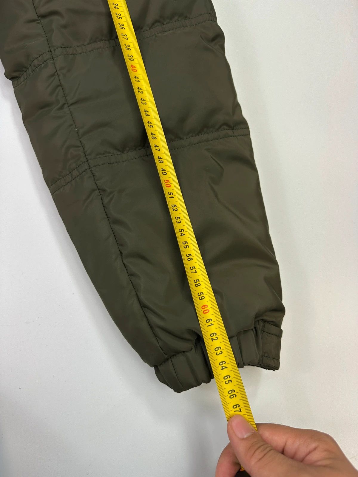 Prada Milano FW2024 Khaki Puffer Down Hooded Jacket Triangle