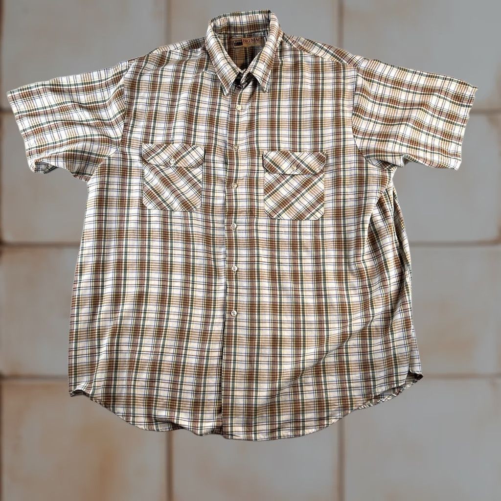 Vintage VTG Big Mac Plaid Shirt Mens 3XL Short Sleeve Western READ Size US XXL / EU 58 / 5 - 1 Thumbnail