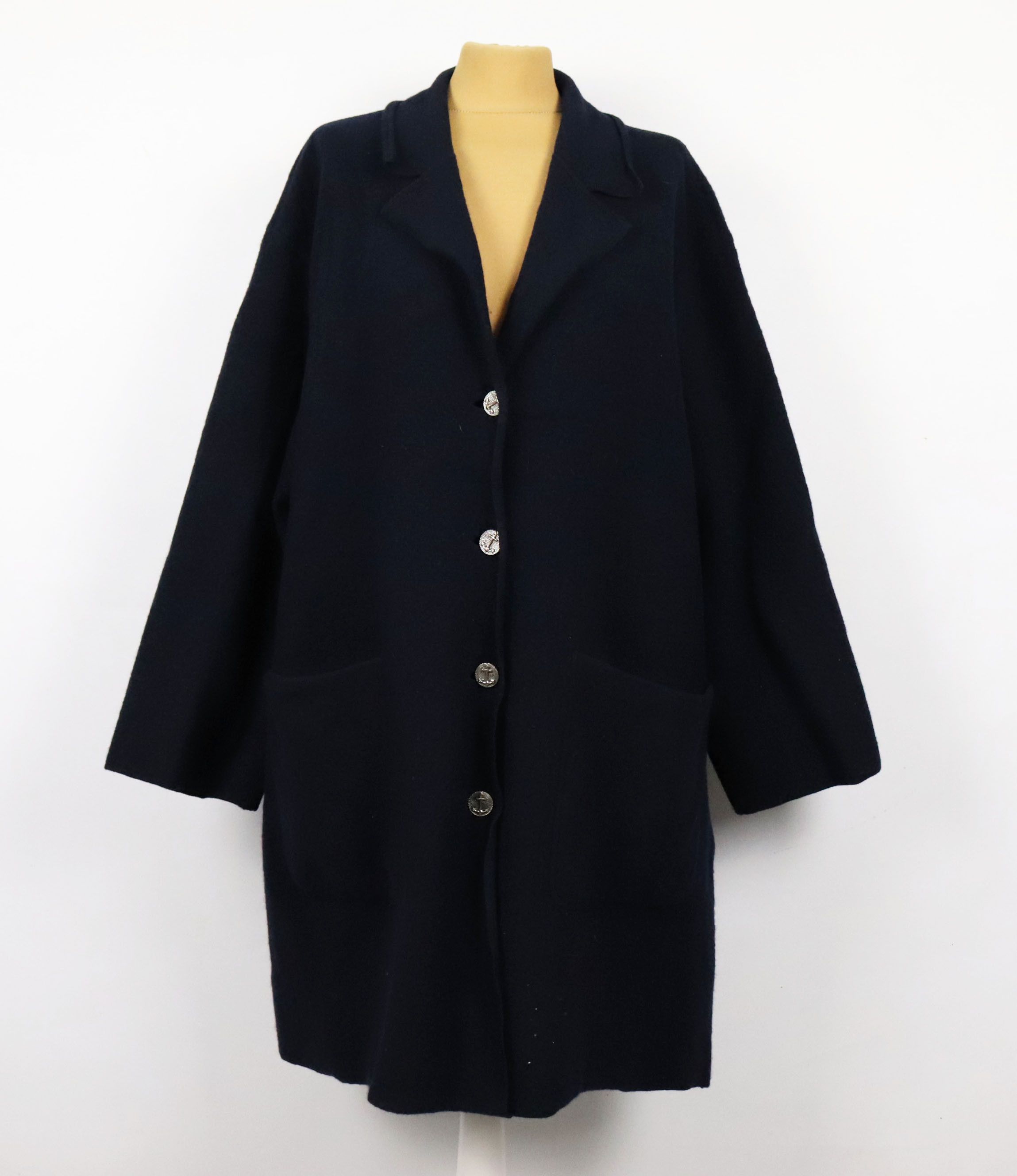 image of Escada Women's Black Wool Coat ! (Size 2XL)