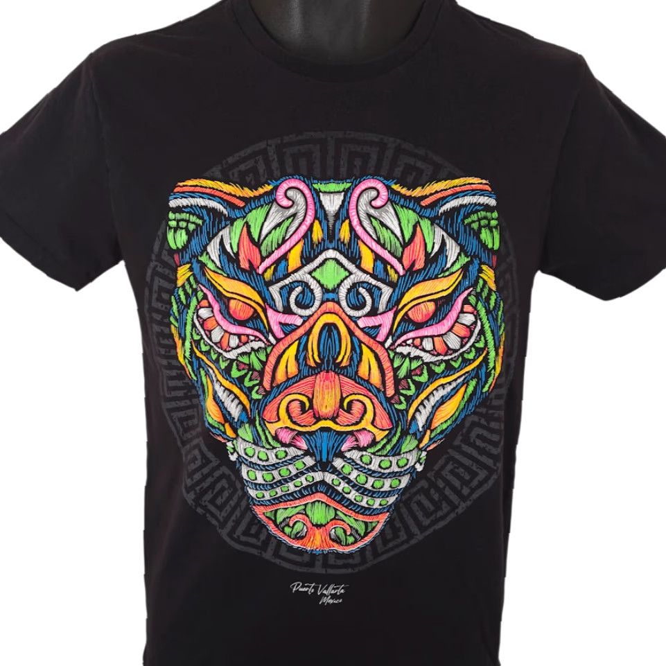 Vintage Puerto Vallarta T Shirt Mens Size Small Black Mexico Travel Destination Tee Size US S / EU 44-46 / 1 - 2 Thumbnail