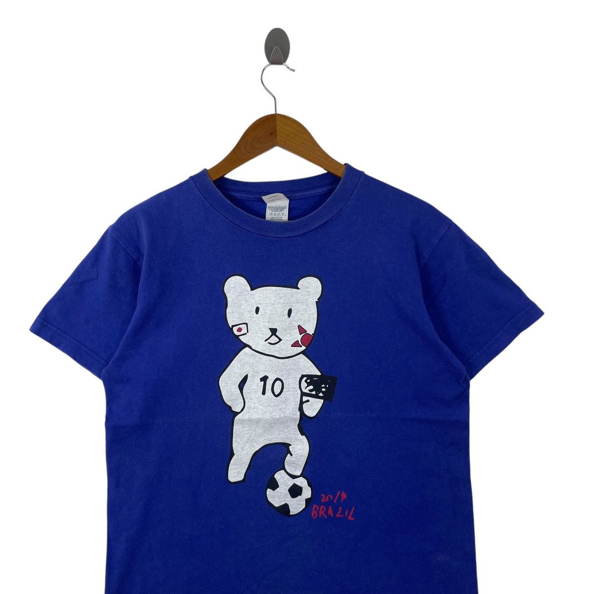 Japanese Brand World Cup Brazilian Number Ten Bomb Johny Abacus Bear Shirt Size US M / EU 48-50 / 2 - 2 Thumbnail
