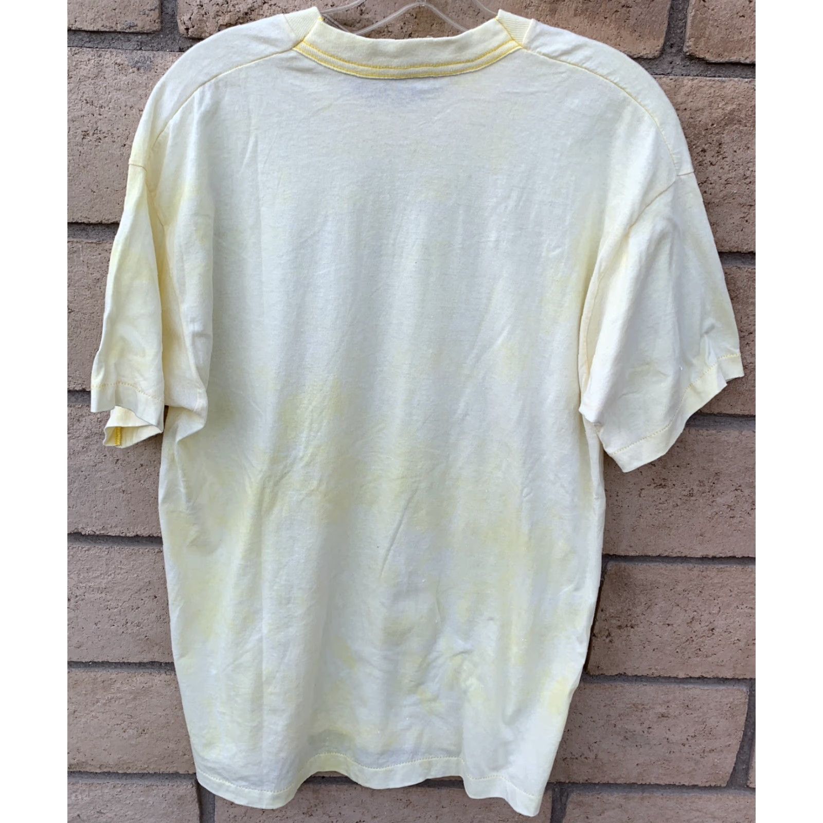 Vintage VINTAGE Screen Stars T Shirt Graphic Tee Short Sleeve XL Unisex Yellow 1980s Windmill Graphic Shirt Size US XL / EU 56 / 4 - 5 Thumbnail