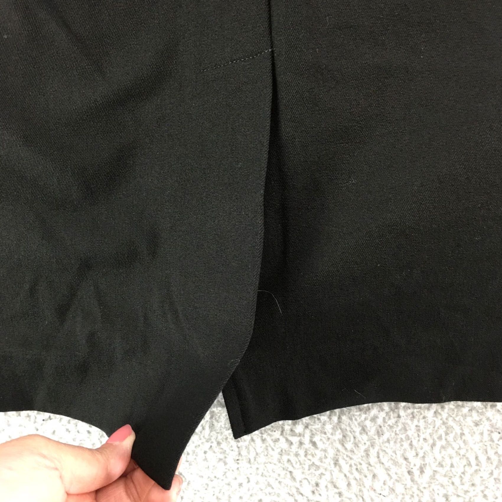 Gap Gap Womens 20 Black Straight Pencil Skirt Cotton Blend Zip Back Business NWT Size 42" / US 20 - 7 Thumbnail