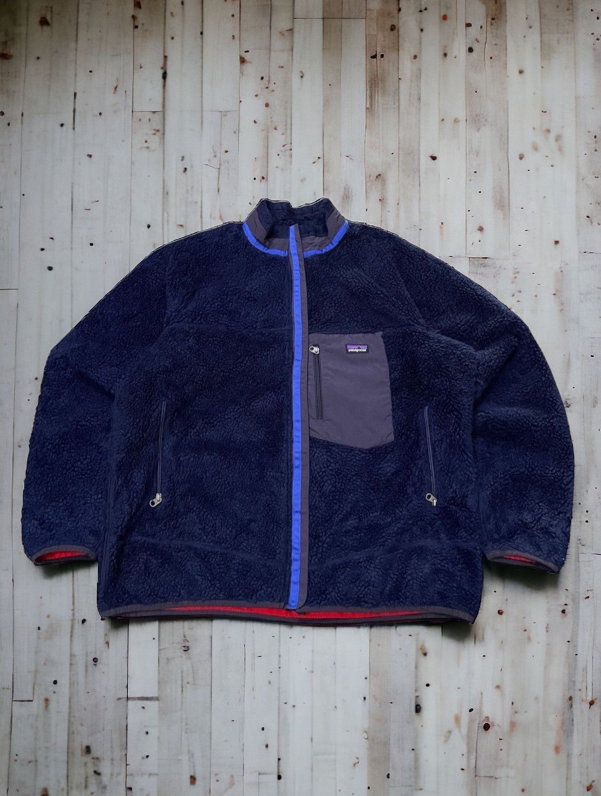 Patagonia × Vintage 2000s Patagonia Deep Pile Fleece Jacket Size US XL / EU 56 / 4 - 1 Thumbnail