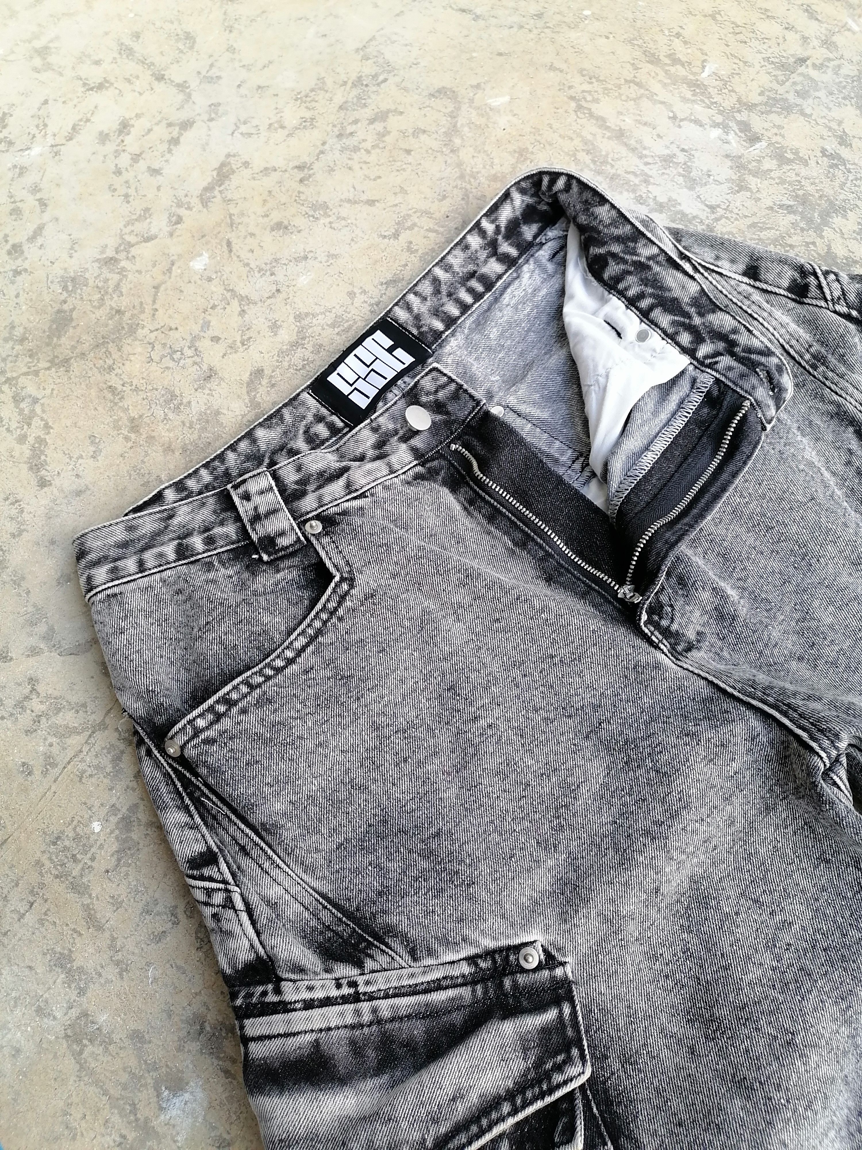 Japanese Brand Baggy Cargo Jeans SSC Whiskymellow Denim Pants Size US 30 / EU 46 - 5 Thumbnail