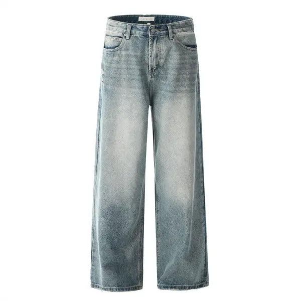 Japanese Brand VIBE American retro men's loose punk distressed washed jeans Size US 32 / EU 48 - 1 Thumbnail