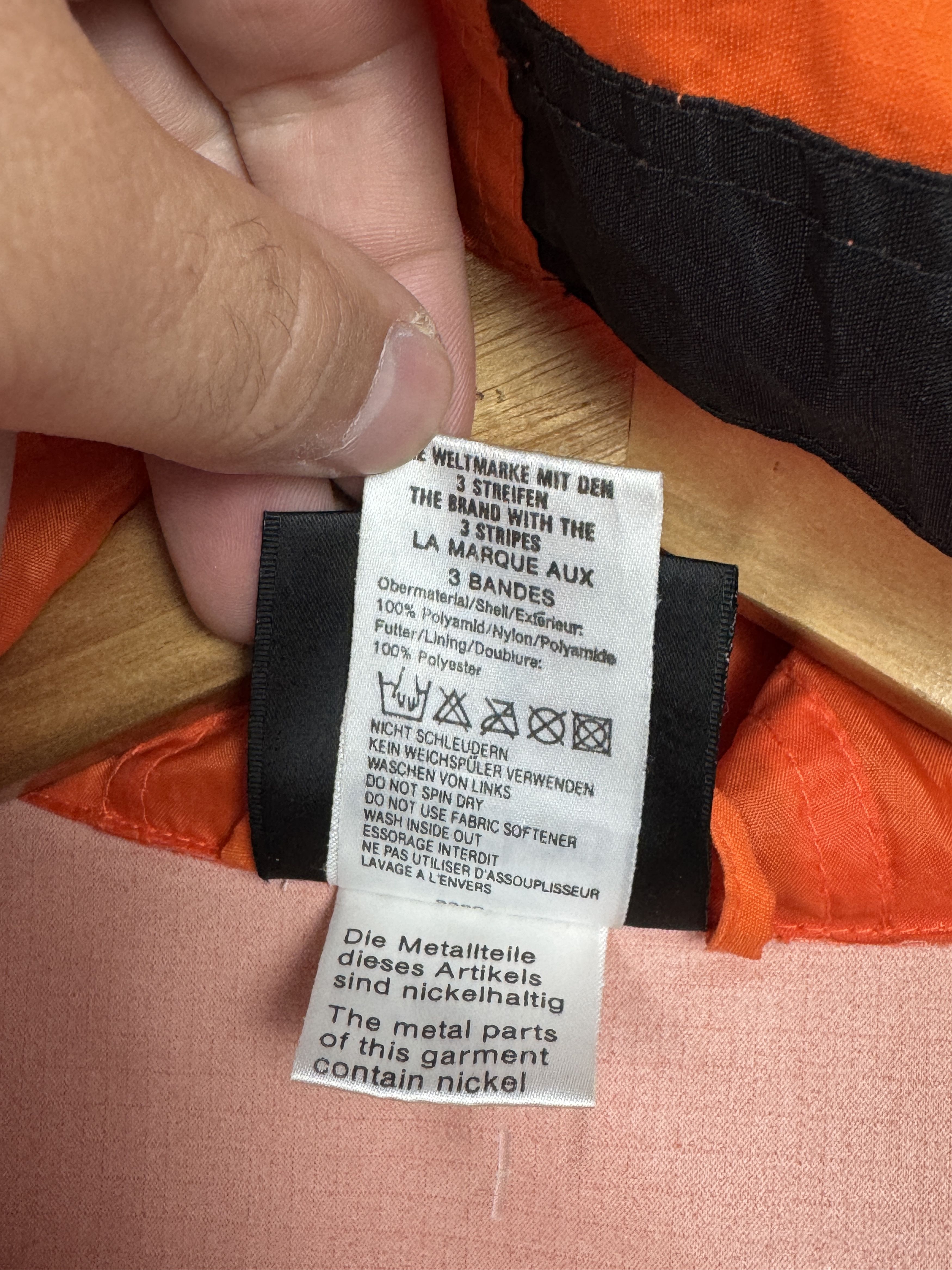 Adidas Vintage ADIDAS Orange Anorak Big Logo Light Jacket Size US S / EU 44-46 / 1 - 12 Thumbnail