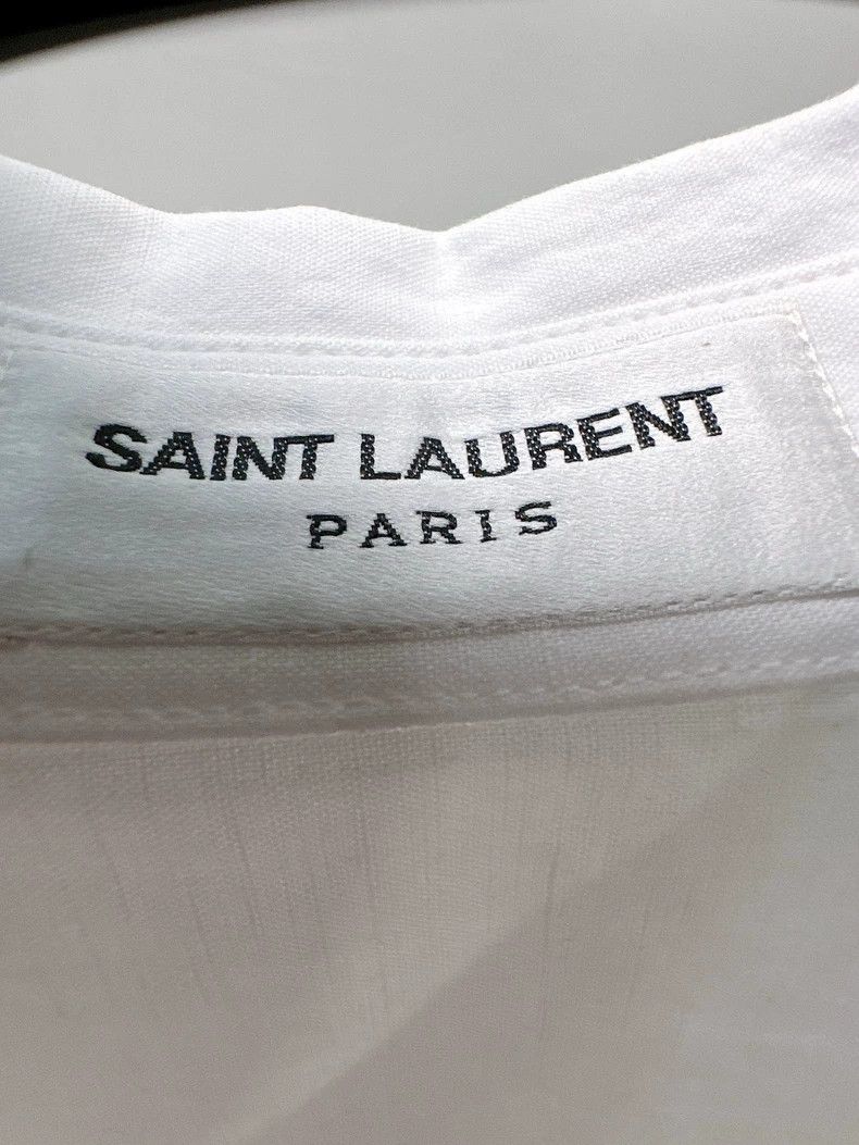 Saint Laurent Paris Saint Laurent Paris white shirt Size XS / US 0-2 / IT 36-38 - 3 Thumbnail