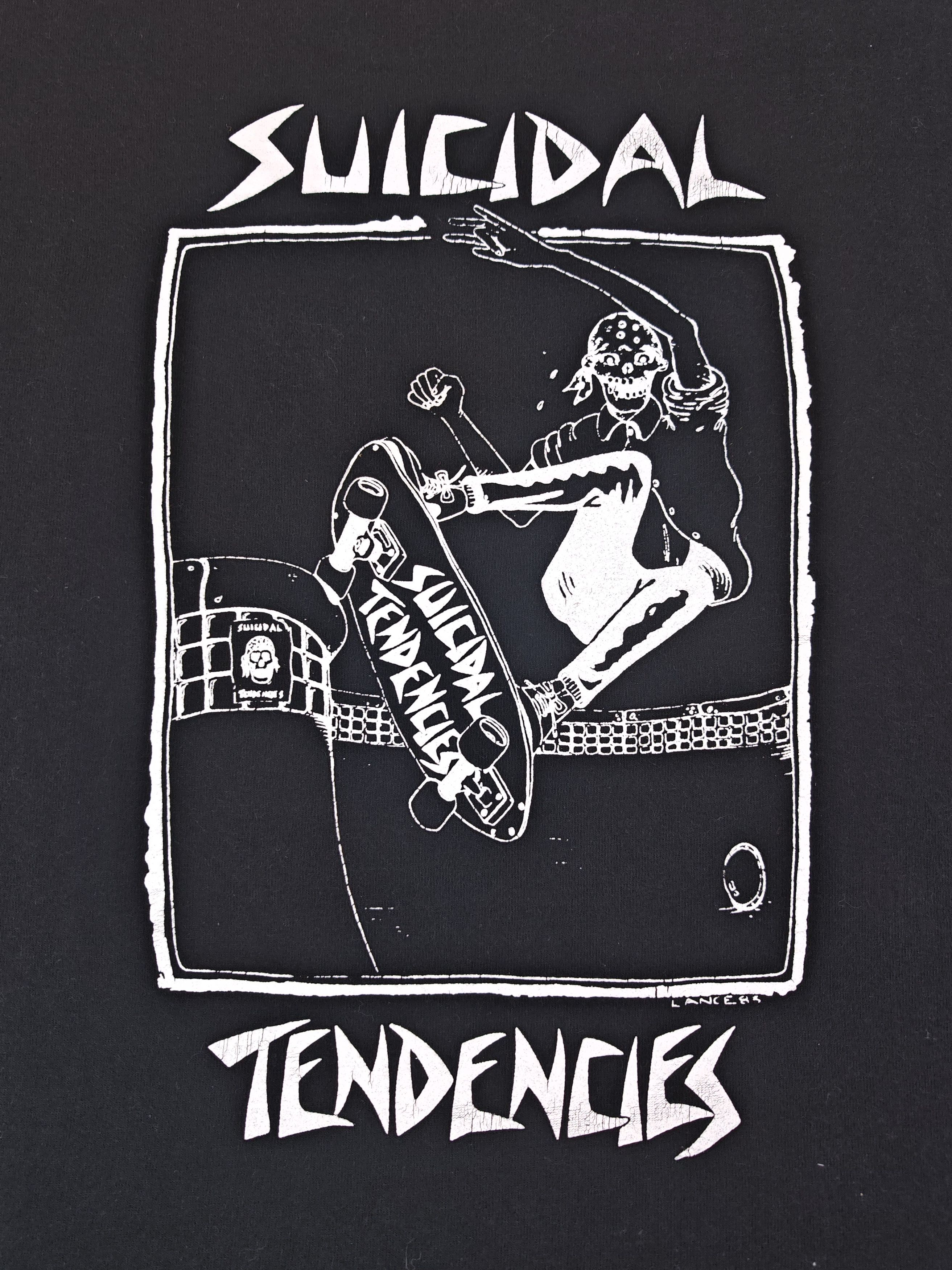 Vintage Vintage 1990s Suicidal Tendencies Skate Backhit Tee Size US M / EU 48-50 / 2 - 11 Thumbnail