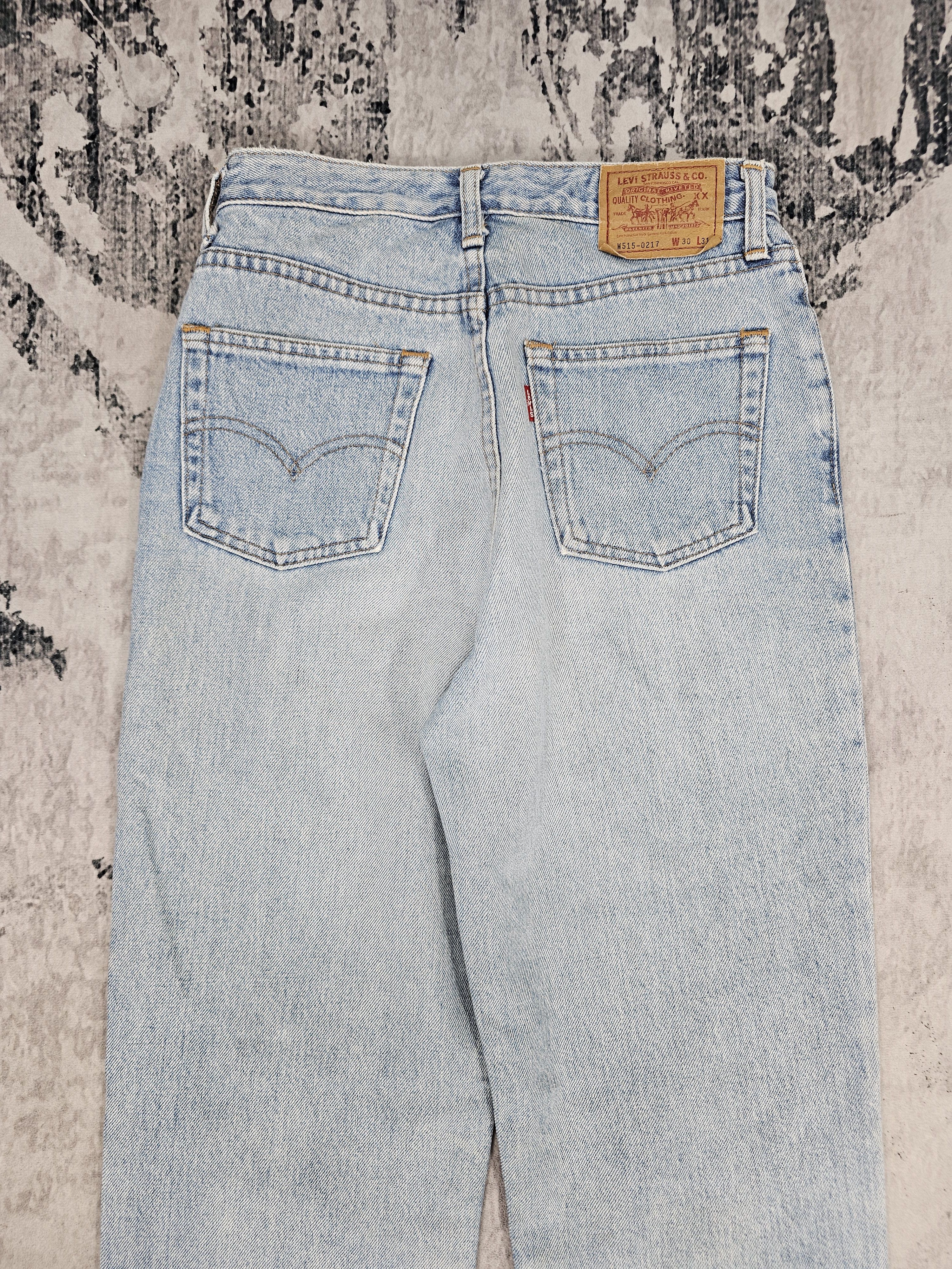 Levi's Vintage Clothing Vtg LEVIS W515 0227 Faded Light Blue High Rise Jeans L0559 Size US 26 / EU 42 - 8 Thumbnail