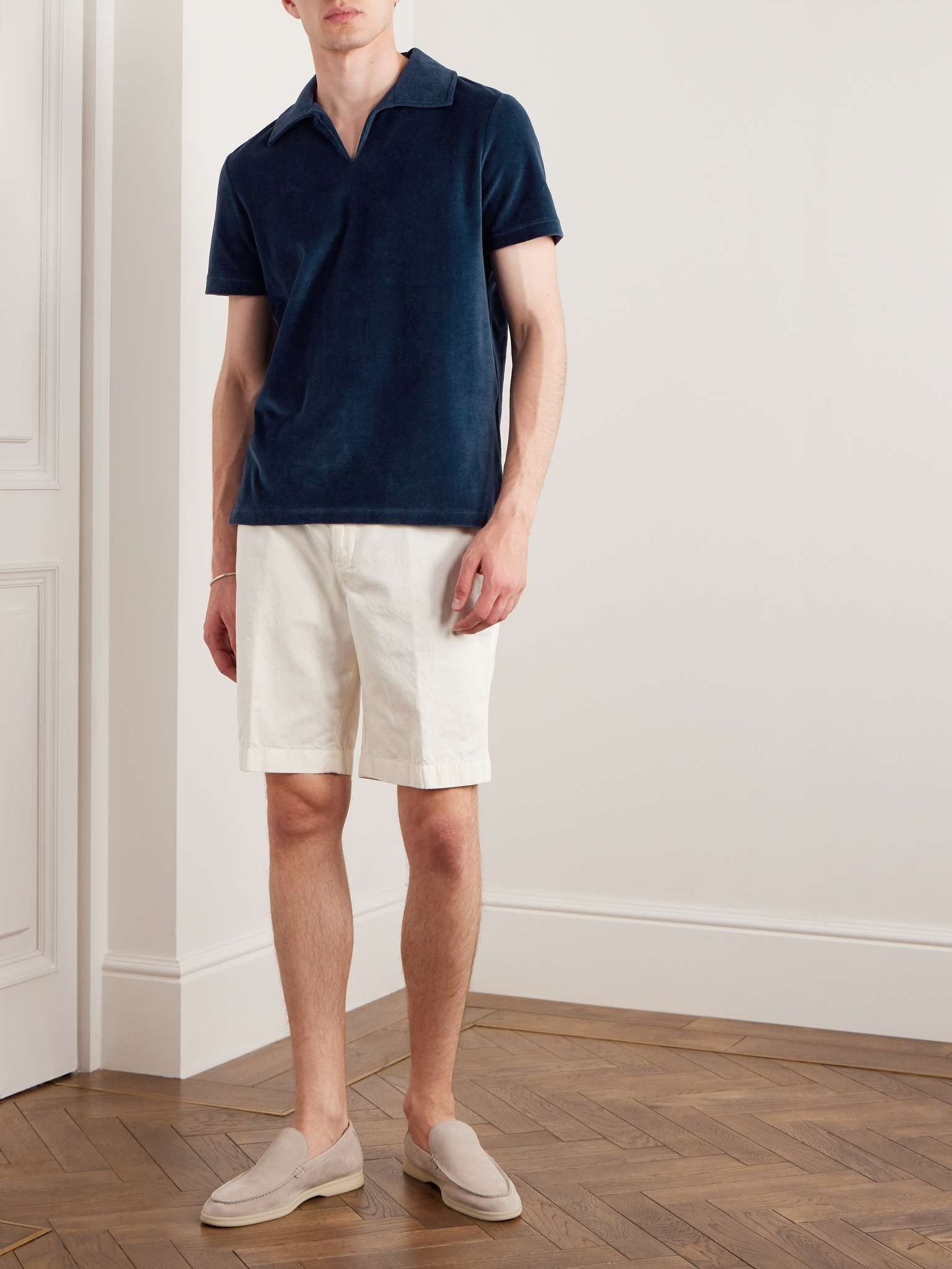 Loro Piana o1w1db10125 FAM7821 Porto Venere Polo Shirt in Navy Blue Size US S / EU 44-46 / 1 - 2 Thumbnail