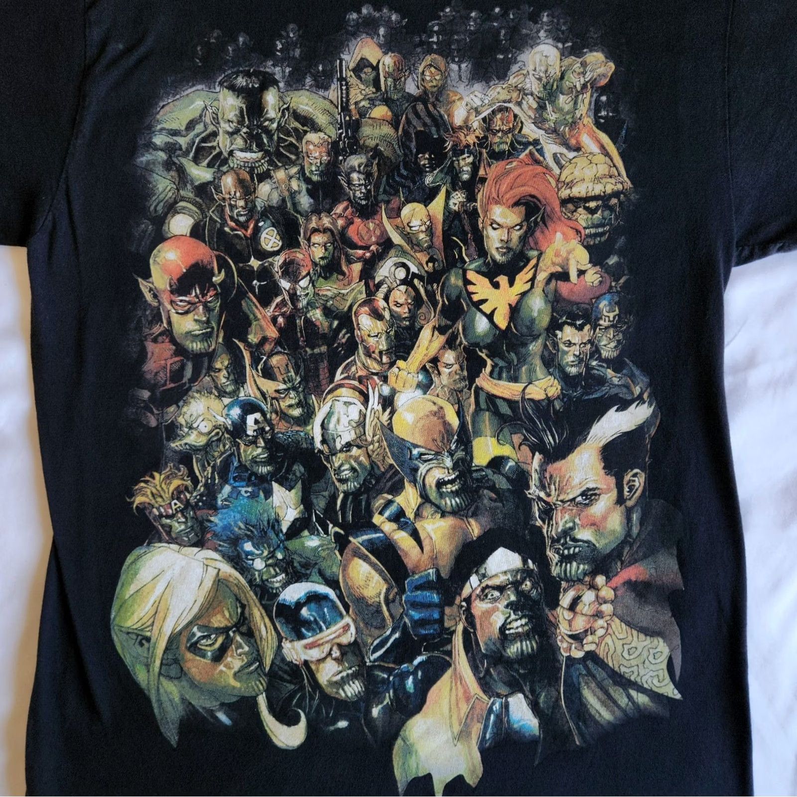 Vintage VINTAGE Marvel T-Shirt Men L Black Short Sleeve Crew Neck Graphic Thanos Avengers Superhero Y2K Mad Engine 2000s Size US L / EU 52-54 / 3 - 2 Thumbnail