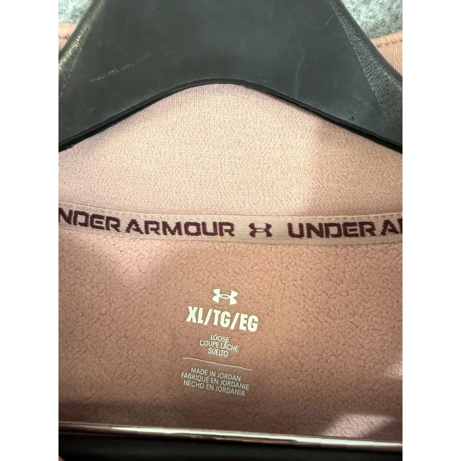 Under Armour Under Armour Fleece Sweater Womens XL Pink Half-Zip Mock Neck Pullover Long Sleeve NWOT Size XL / US 12-14 / IT 48-50 - 6 Thumbnail