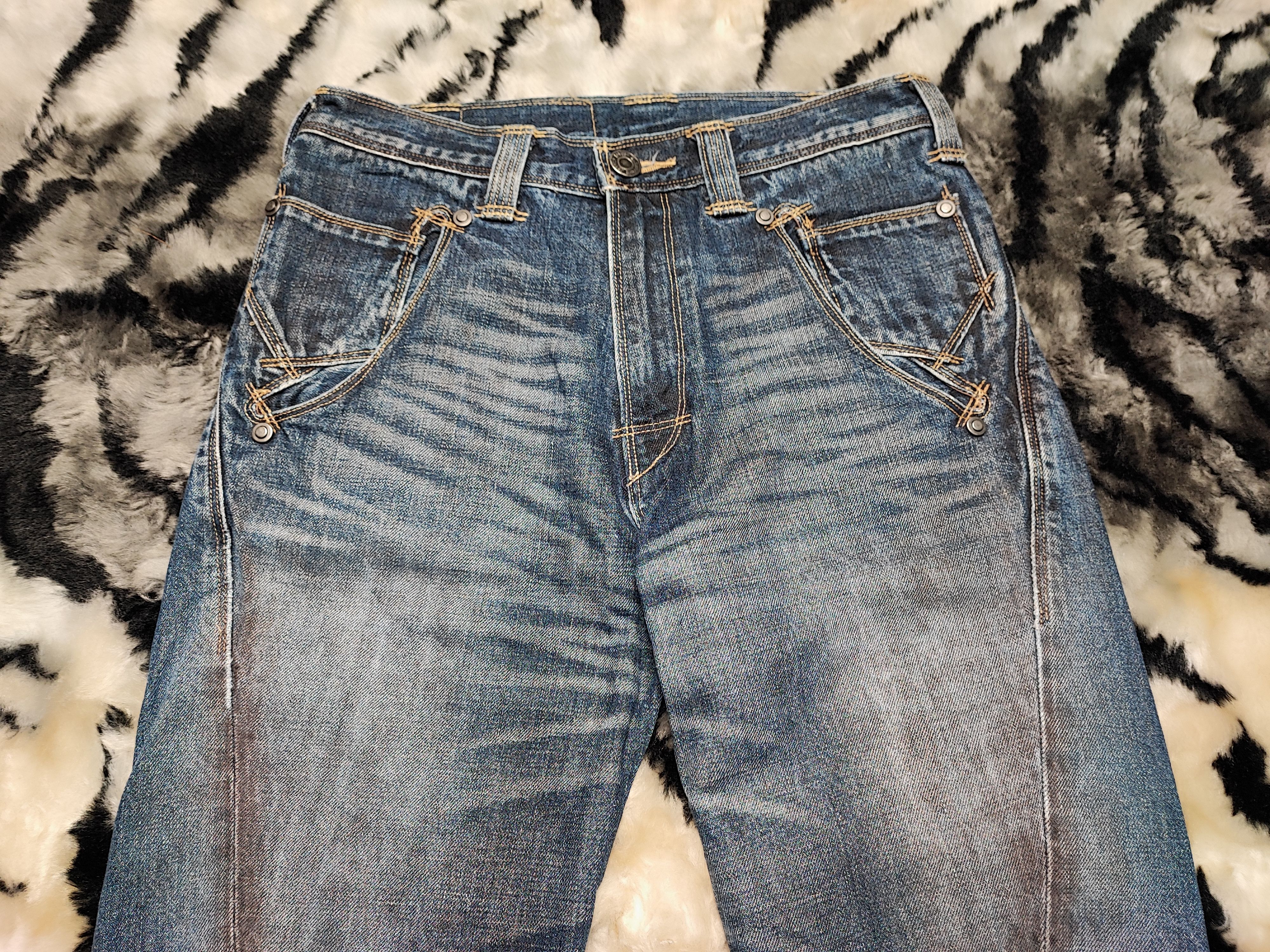 Levi's Levis Engineered Twisted Zip Leg Washed Jeans Size US 28 / EU 44 - 13 Thumbnail