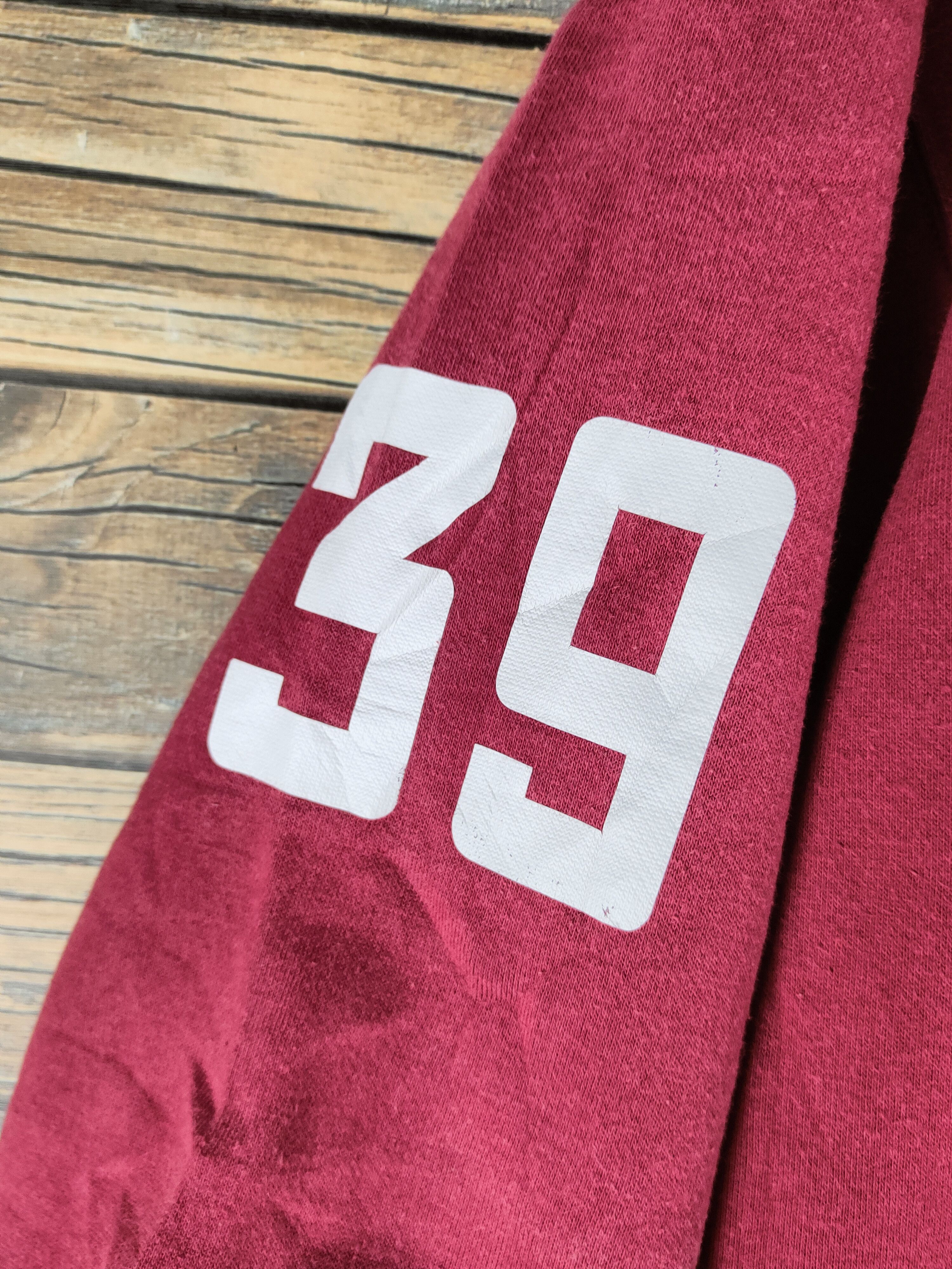 Japanese Brand Super Vintage by United Athle Red Hoodie Sweatshirts Size US M / EU 48-50 / 2 - 4 Thumbnail