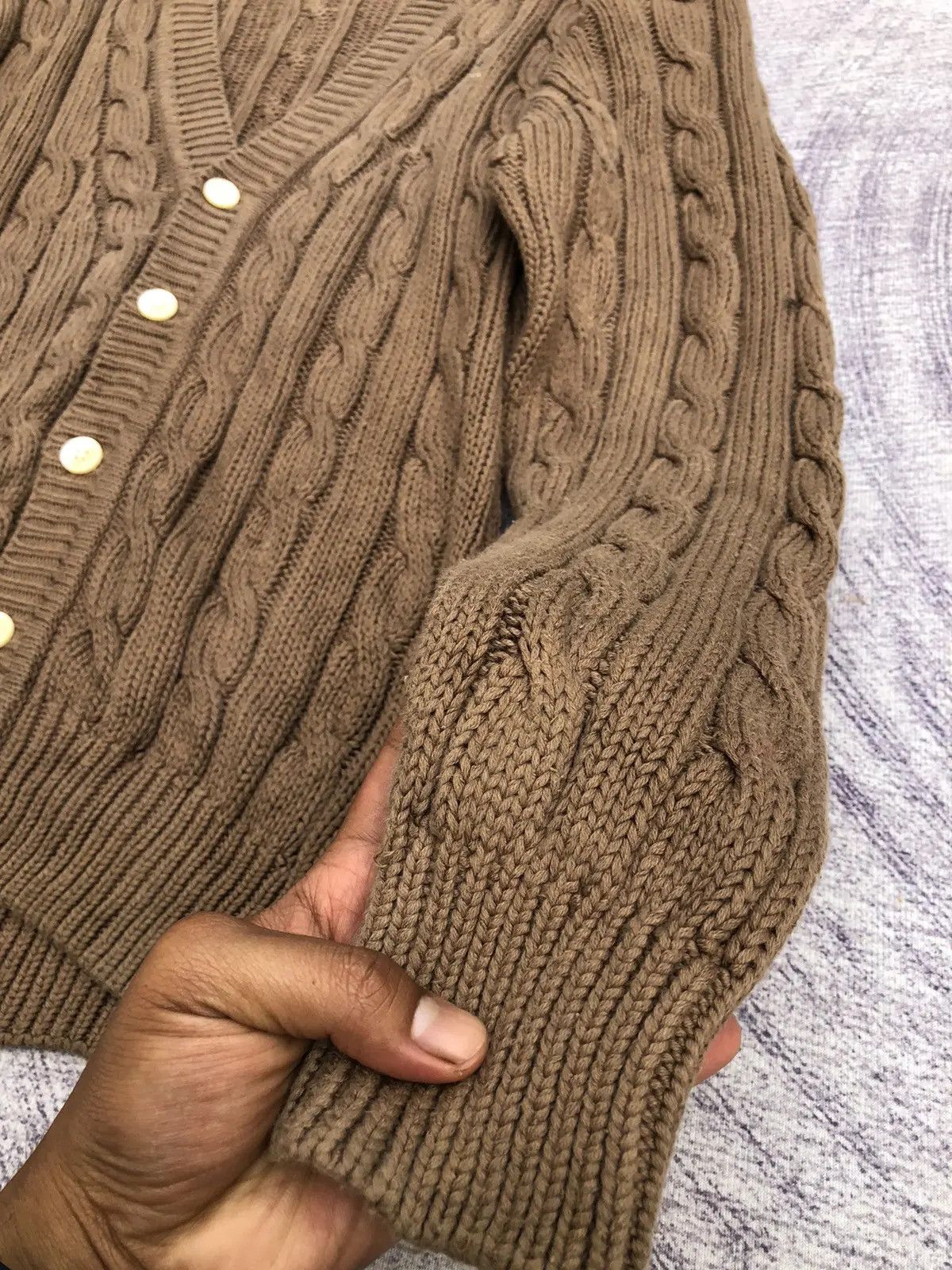Designer × Homespun Knitwear Cardigan Polo Club Pureknit Memeri/Jumper Luxury Style Size US L / EU 52-54 / 3 - 4 Thumbnail
