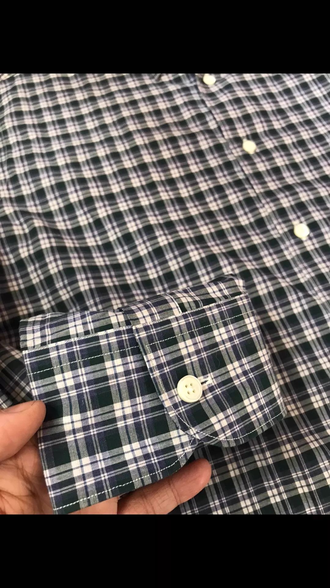 Ermenegildo Zegna Zegna Main Line Cotton Color Block Plaid Shirt L Size US L / EU 52-54 / 3 - 4 Thumbnail