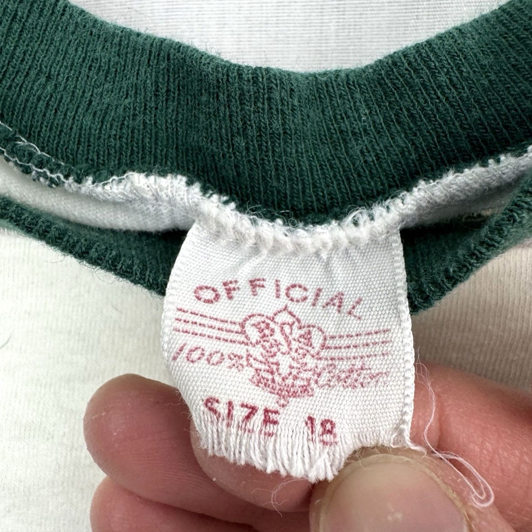 Vintage Vintage Boy Scouts Ringer Shirt Adult Small 1970 Staff Summer Camp 70s USA - Size White Cotton - Size US S / EU 44-46 / 1 - 6 Thumbnail