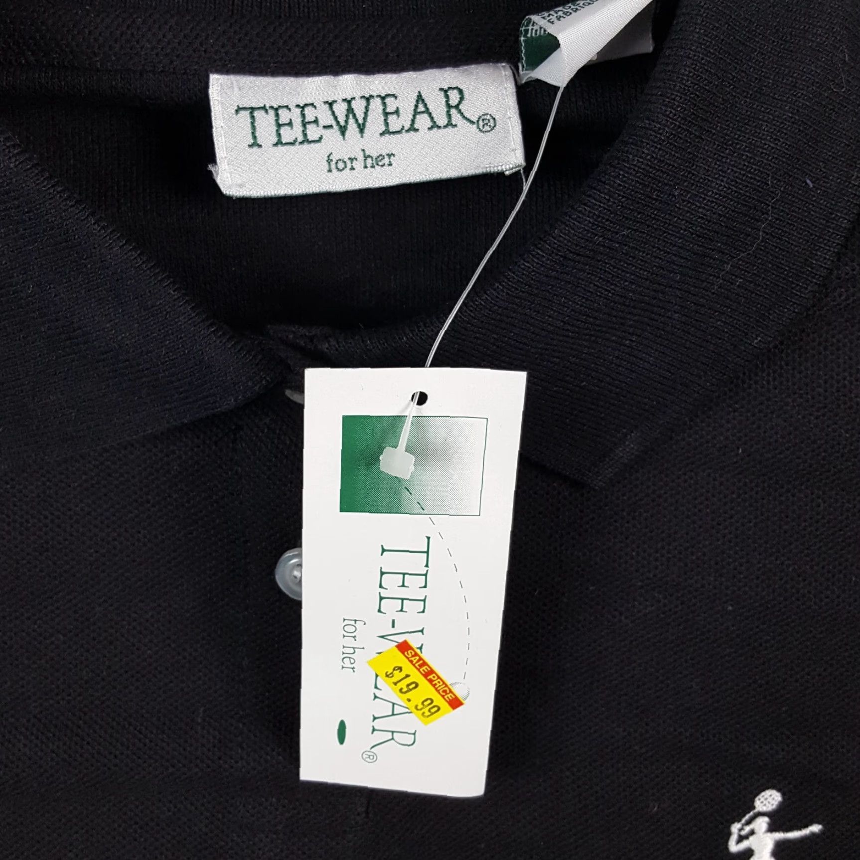 Vintage Vintage Tee Wear Cropped Polo Shirt Women Large Black 90s Preppy Tennis Golf Sports Size L / US 10 / IT 46 - 5 Thumbnail