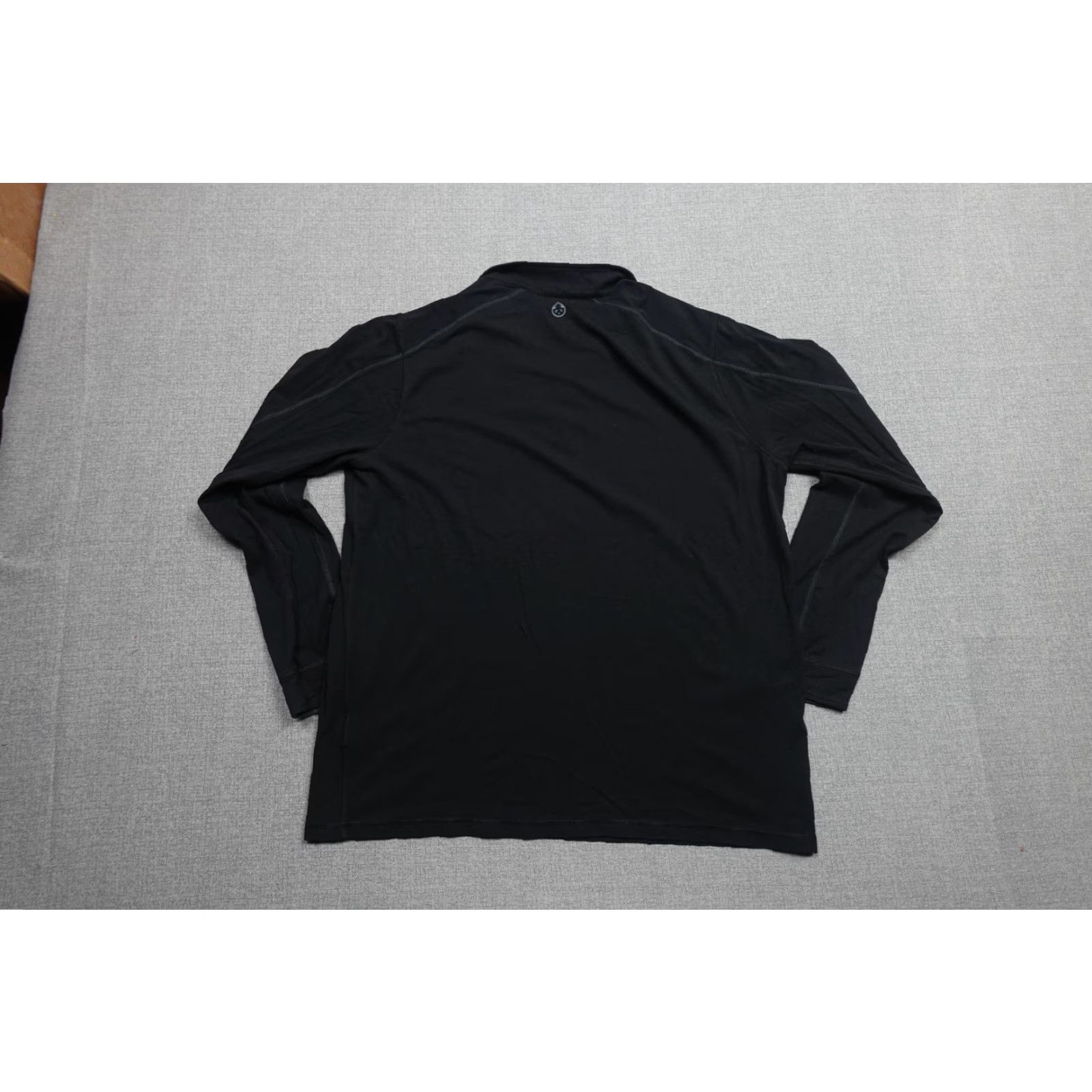 Vintage Tasc Quarter Zip Pullover Mens XL Black Bamboo Performance Lightweight Stretch Size US XL / EU 56 / 4 - 4 Thumbnail
