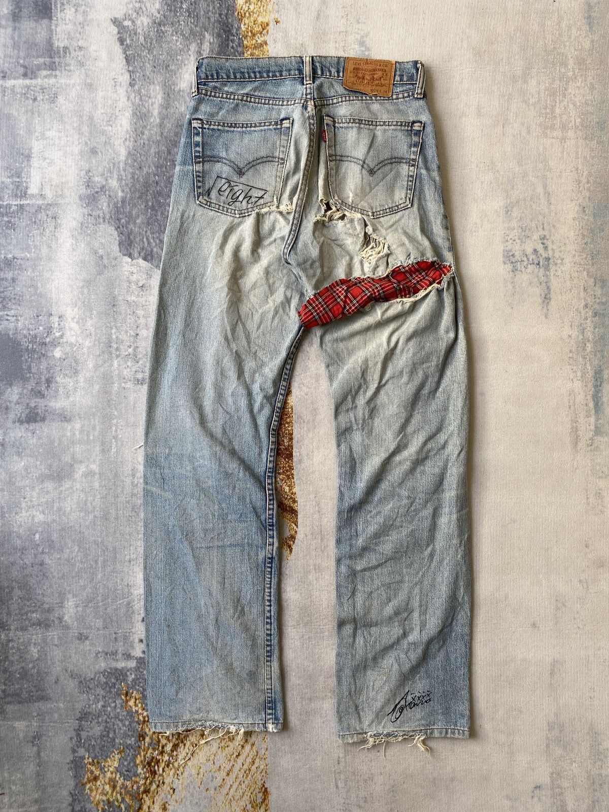 Levi's Vintage 90’s Levi’s 512 Distressed Denim Size US 28 / EU 44 - 4 Thumbnail