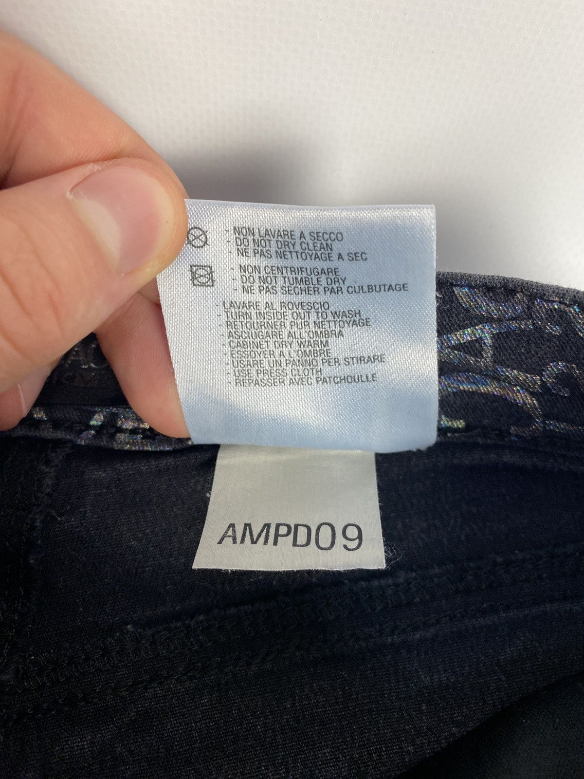 Versace Versace Monogram Printed Avant Garde Japanese Jeans Size 22" - 9 Thumbnail