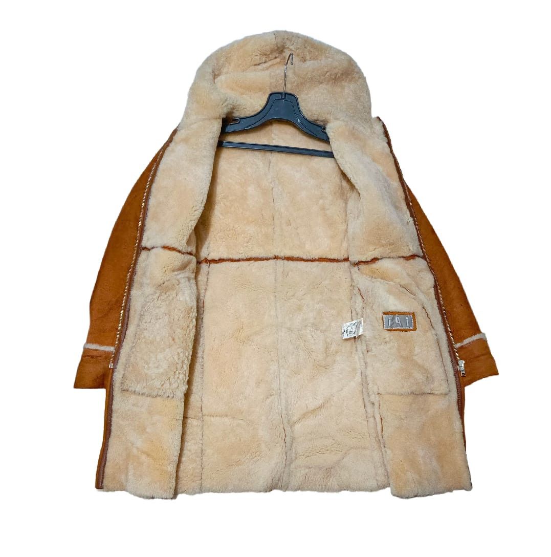 Leather Vintage Season 5 Long Shearling Coat Size M / US 6-8 / IT 42-44 - 3 Thumbnail