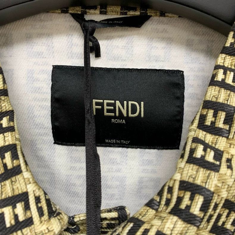 Fendi Fendi AllOver Print Jacket Coat Size 52 Size US L / EU 52-54 / 3 - 3 Thumbnail
