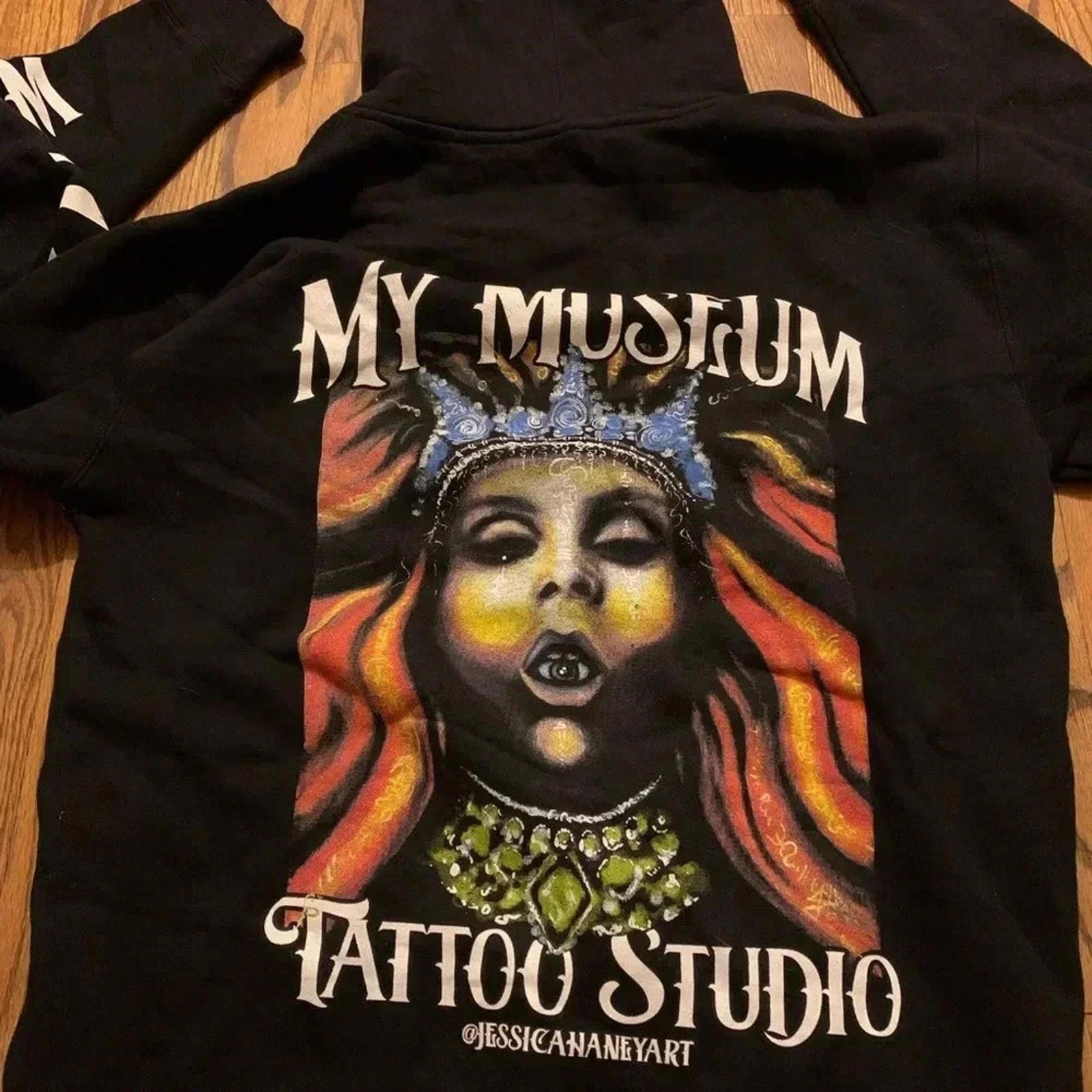 Designer My Museum Tattoo Studio Graphic Hoodie Size US M / EU 48-50 / 2 - 1 Thumbnail