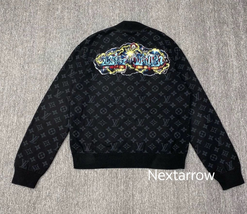 Louis Vuitton Louis Vuitton Black floral print graffiti log 2412-Nextarrow Size US M / EU 48-50 / 2 - 2 Thumbnail