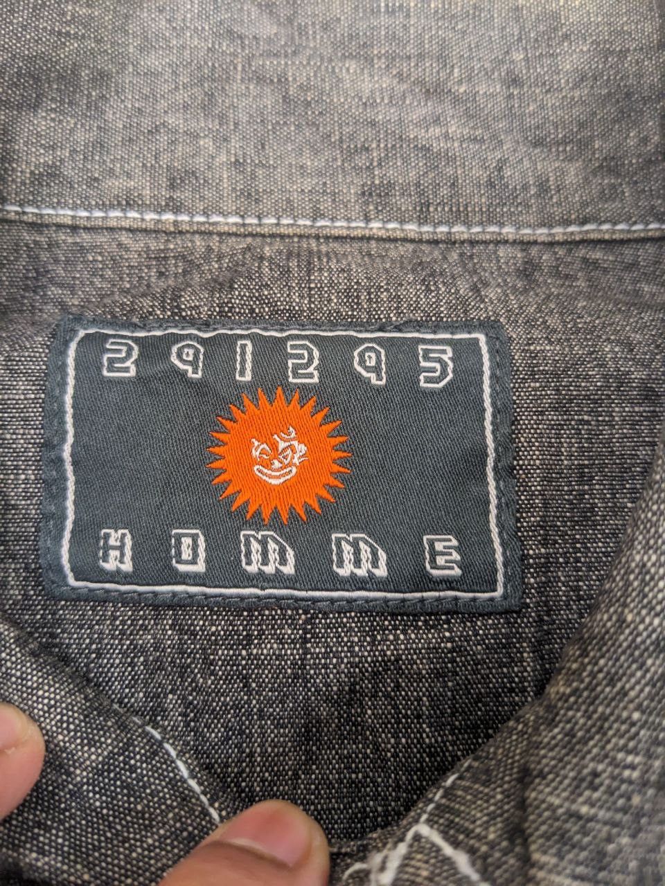 Issey Miyake VINTAGE 291925 HOMME DENIM WORK SUN FADED BUTTON UP SHIRT Size US S / EU 44-46 / 1 - 8 Thumbnail