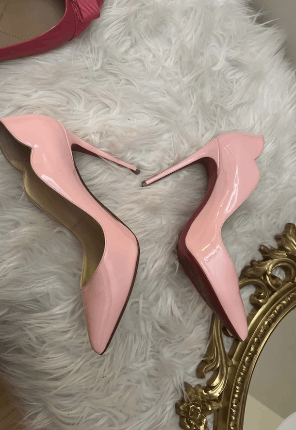 Christian Louboutin Hot Chick 100mm pump pink patent leather 36.5 Size US 6.5 / IT 36.5 - 3 Thumbnail