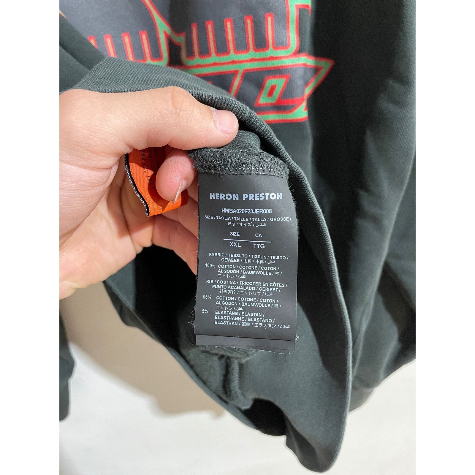 Heron Preston HERON PRESTON MONSTER CREWNECK SIZE XXL PREOWNED Size US XXL / EU 58 / 5 - 9 Thumbnail