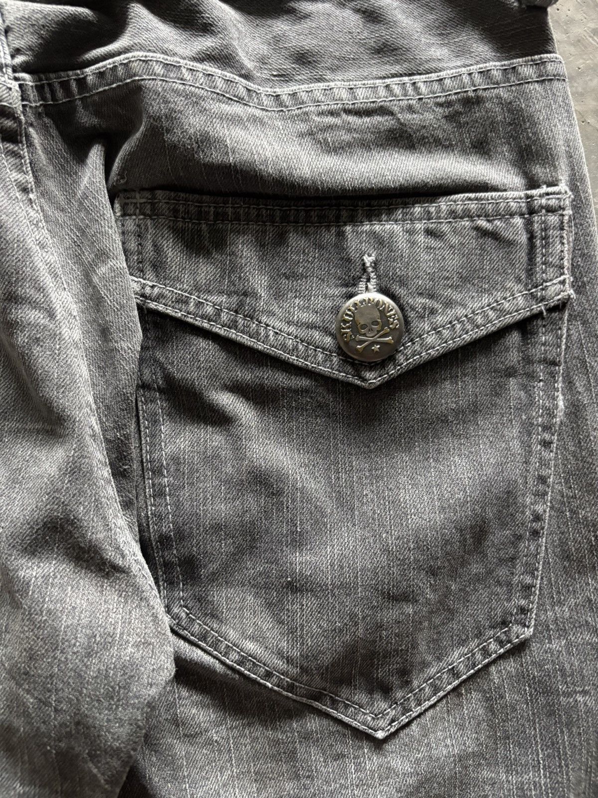 If Six Was Nine JACK SERIKA poem union jack japanese punk whiskered wash Size US 30 / EU 46 - 16 Thumbnail