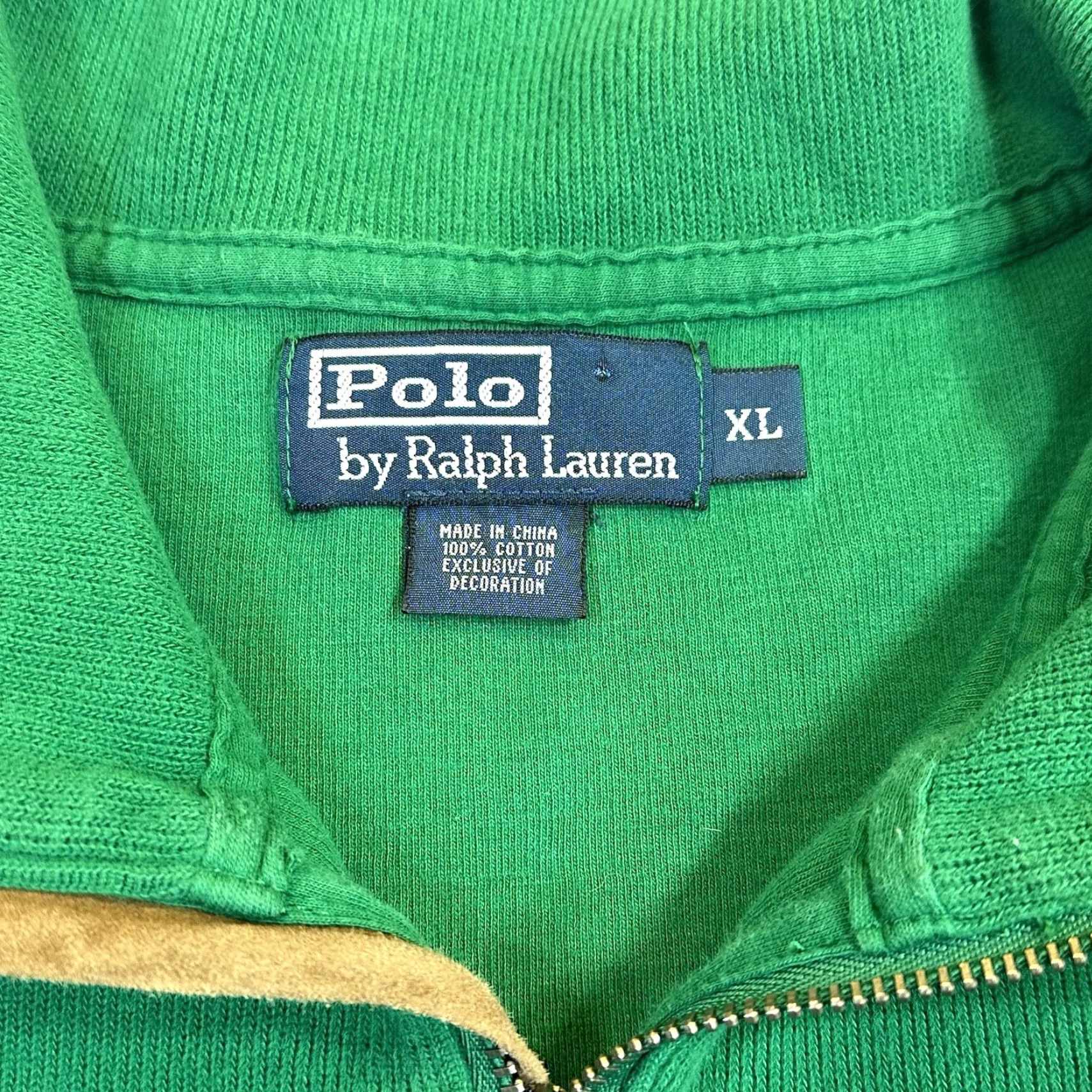 Polo Ralph Lauren Polo Ralph Lauren Big Pony Stampede Green 1/4 Zip 100% Cotton Long Sleeve XL Shirt Mens Vintage Classic 90s College Preppy Size US XL / EU 56 / 4 - 5 Thumbnail