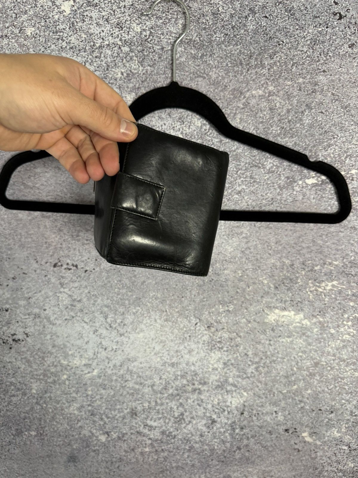 Gucci × Vintage Gucci Wallet Bifold Vintage Black Leather Unisex Authentic Size ONE SIZE - 8 Thumbnail