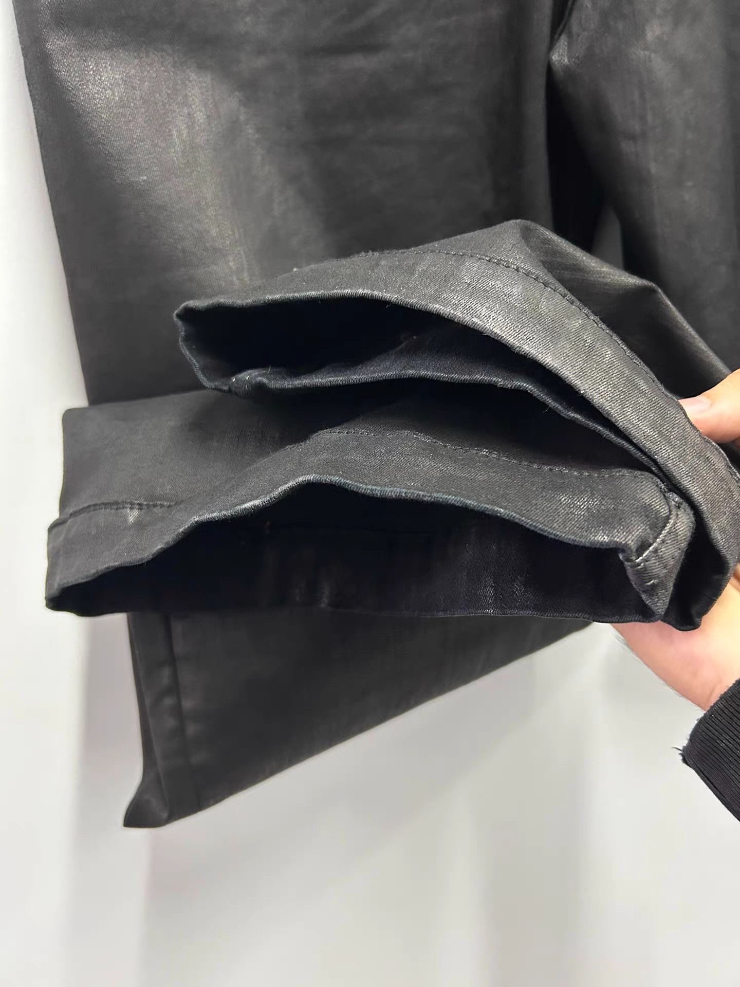 Rick Owens Rick Owens waxed wide-leg pants Size 26" / US 2 / IT 38 - 4 Thumbnail