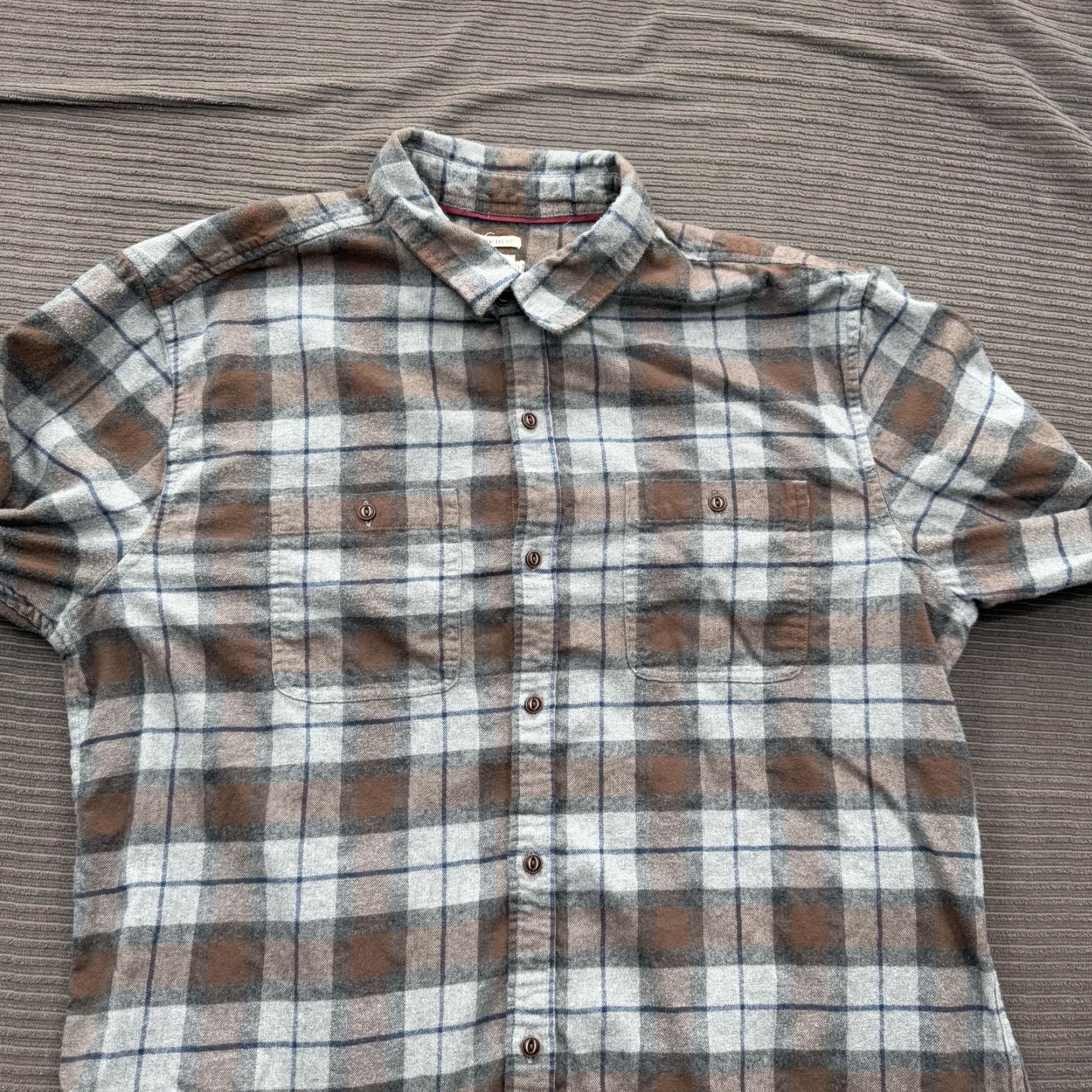 Vintage Bridge & Burn Shirt Mens XL Plaid Flannel Standard Fit Button Down Casual Size US XL / EU 56 / 4 - 5 Thumbnail