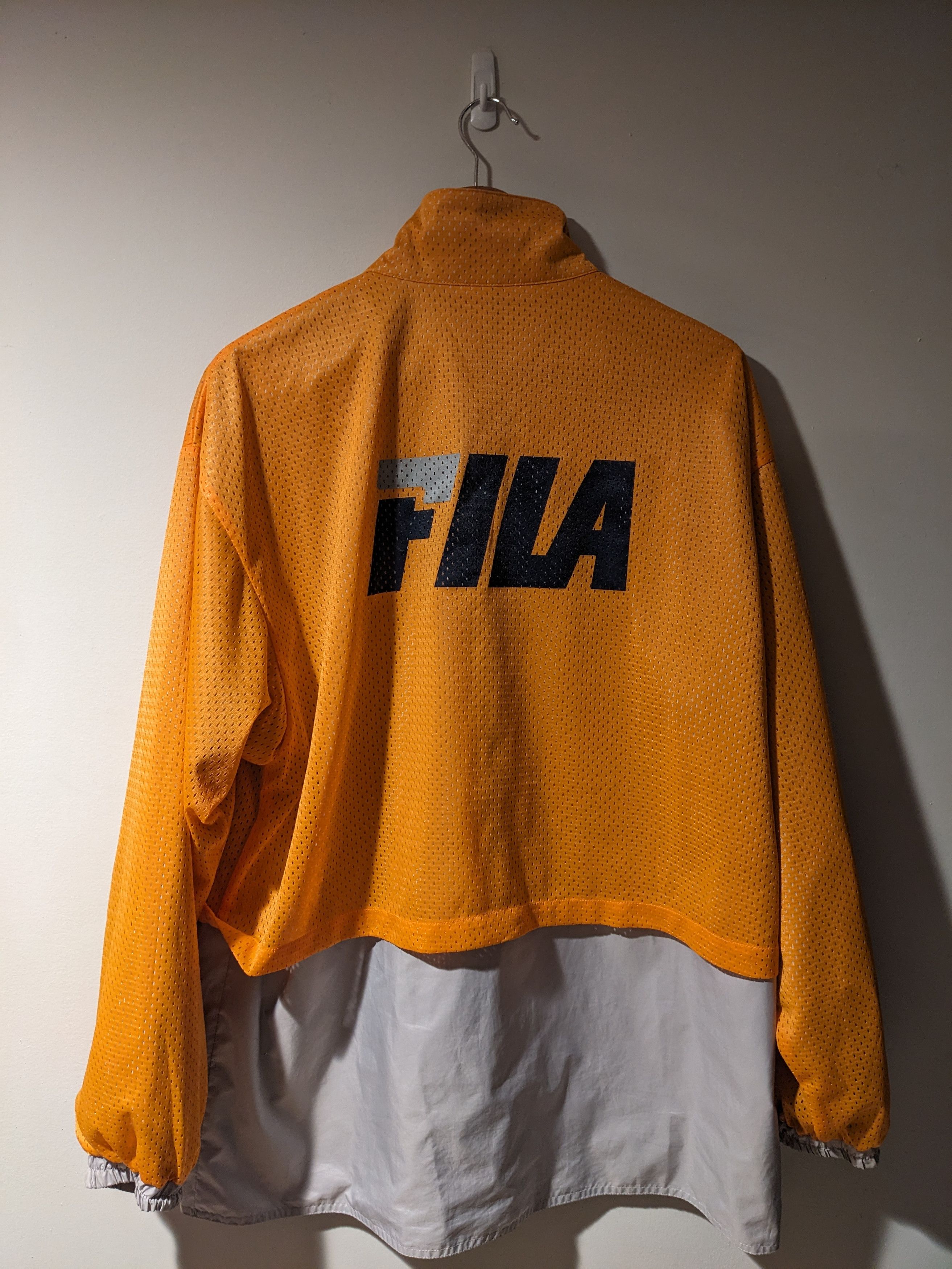 Vintage 90s FILA Medium Reversible Windbreaker Jacket